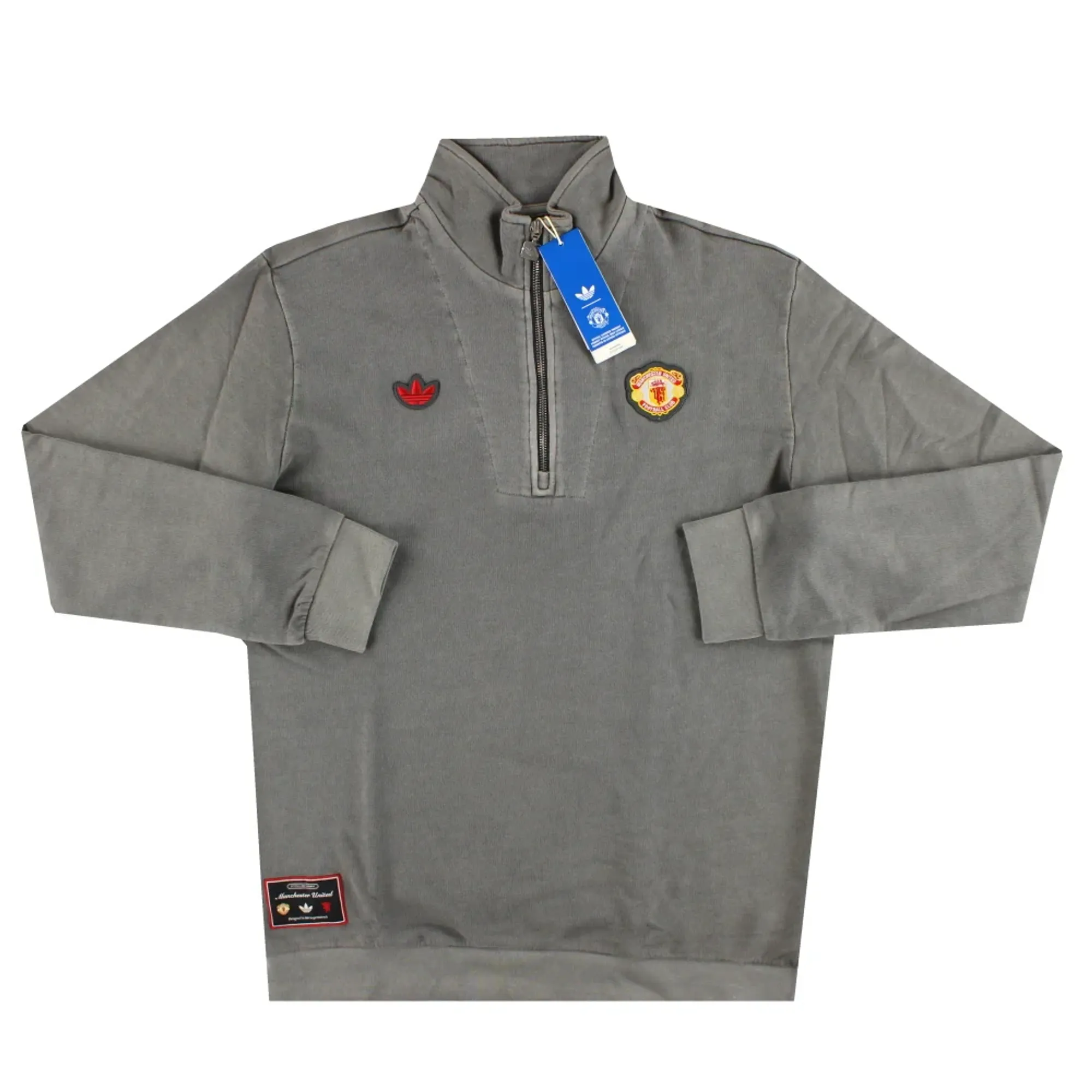2024-25 Manchester United adidas Originals Terrace Icons 1/2 Zip Top *w/tags* - Manchester United / w/tags 