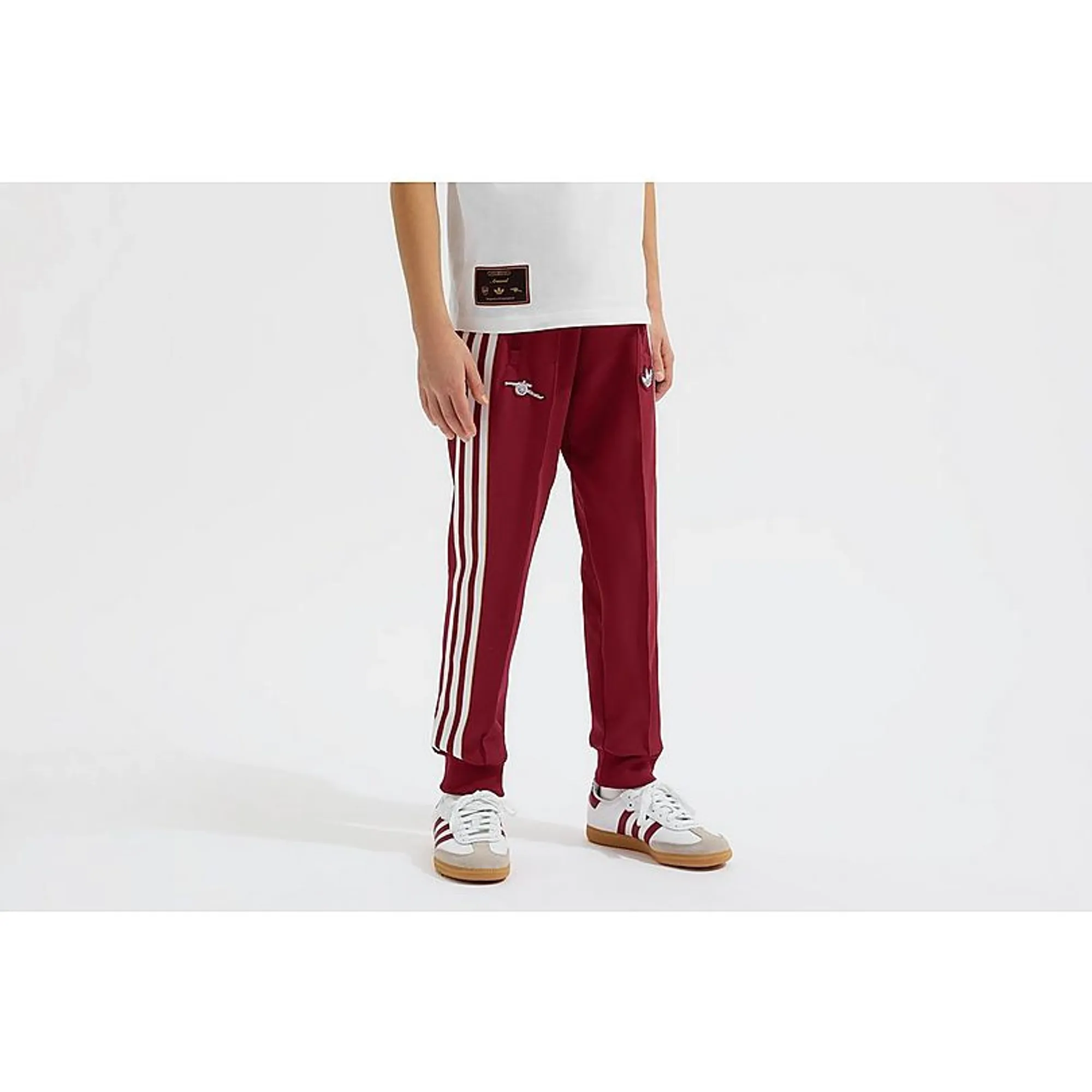 Arsenal adidas Kids 25/26 Terrace Icons Track Pants, Burgundy