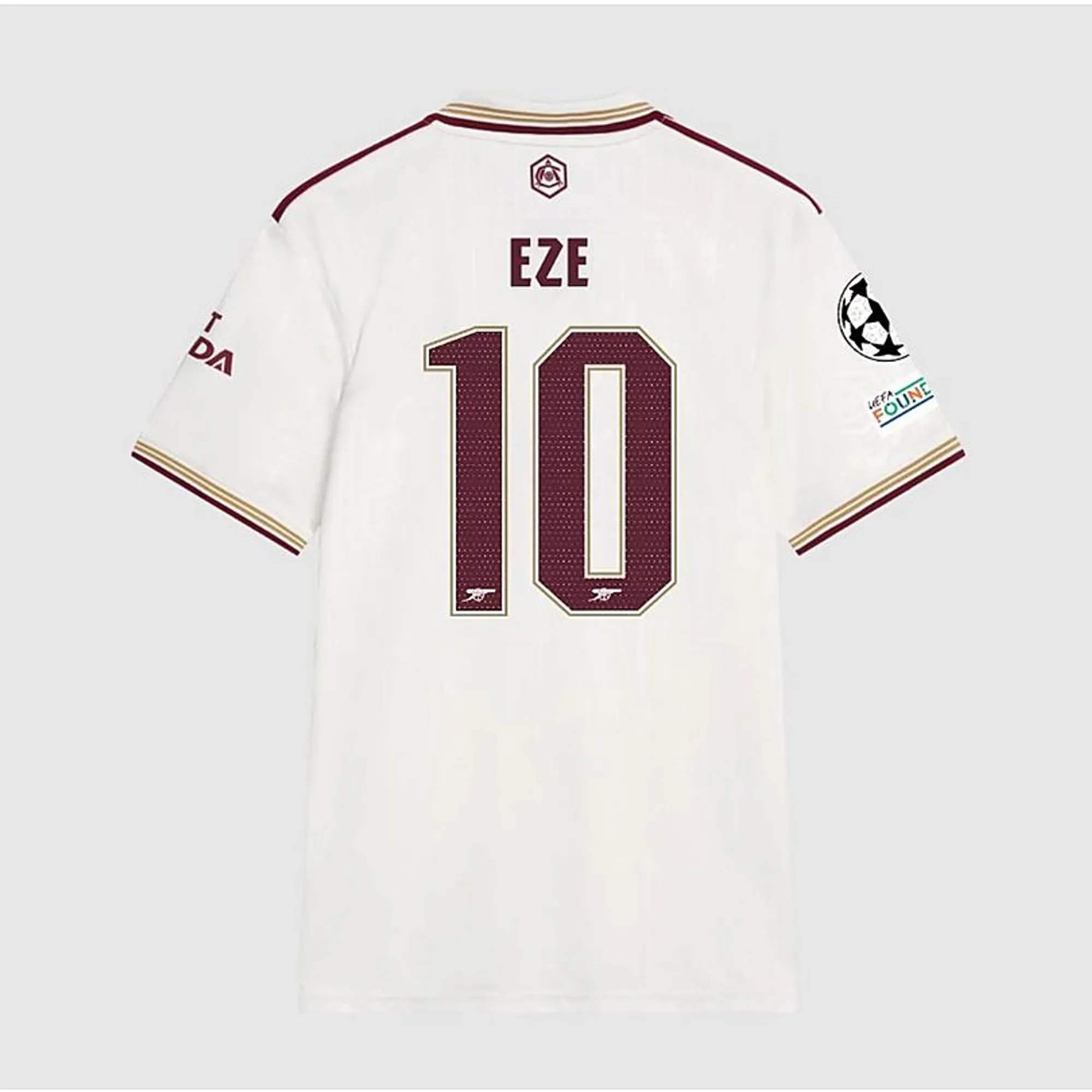 Arsenal adidas 25/26 AFC Eze Third Shirt, White
