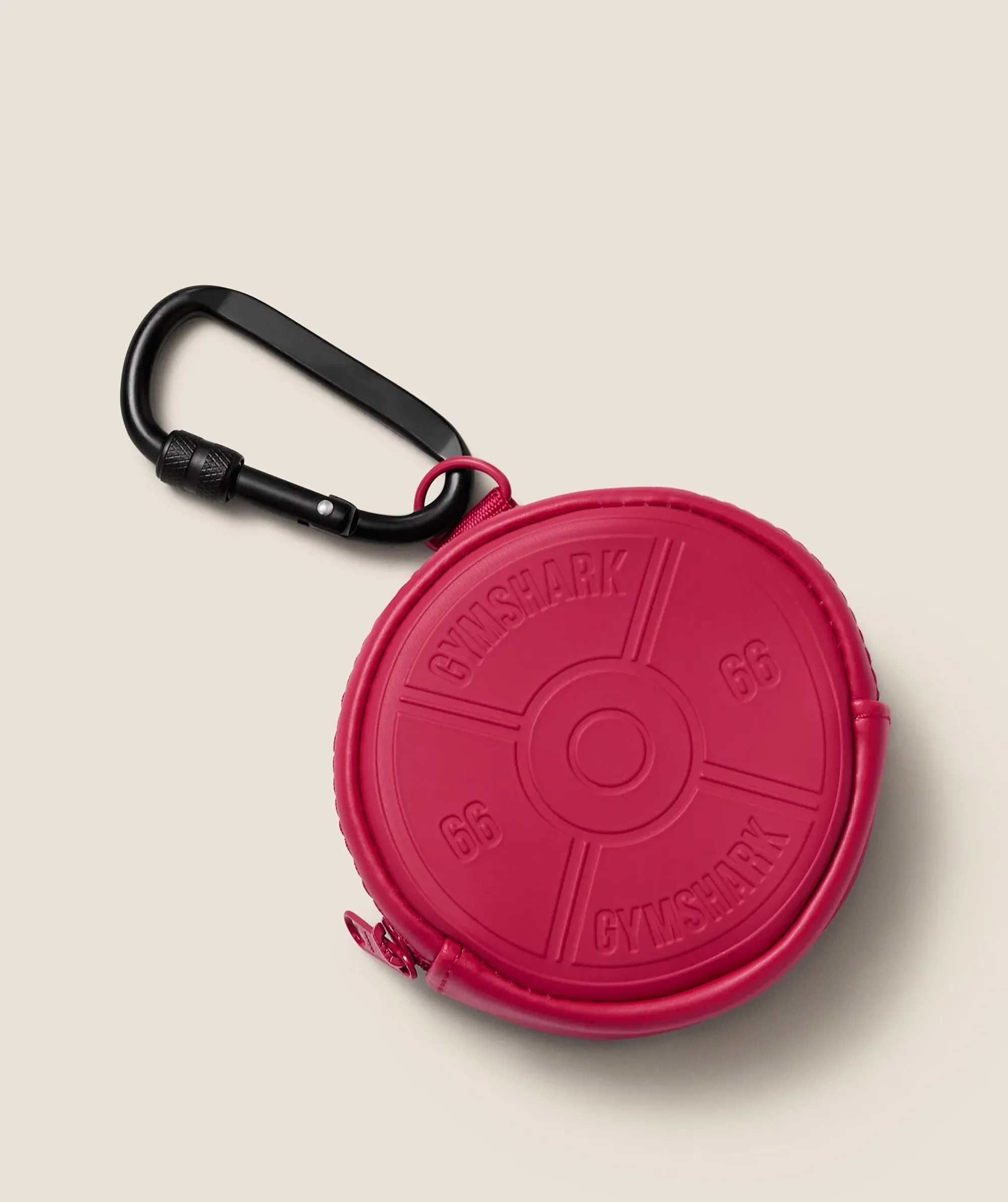 Gymshark Weight Plate Zip Coin Pouch - Build Pink