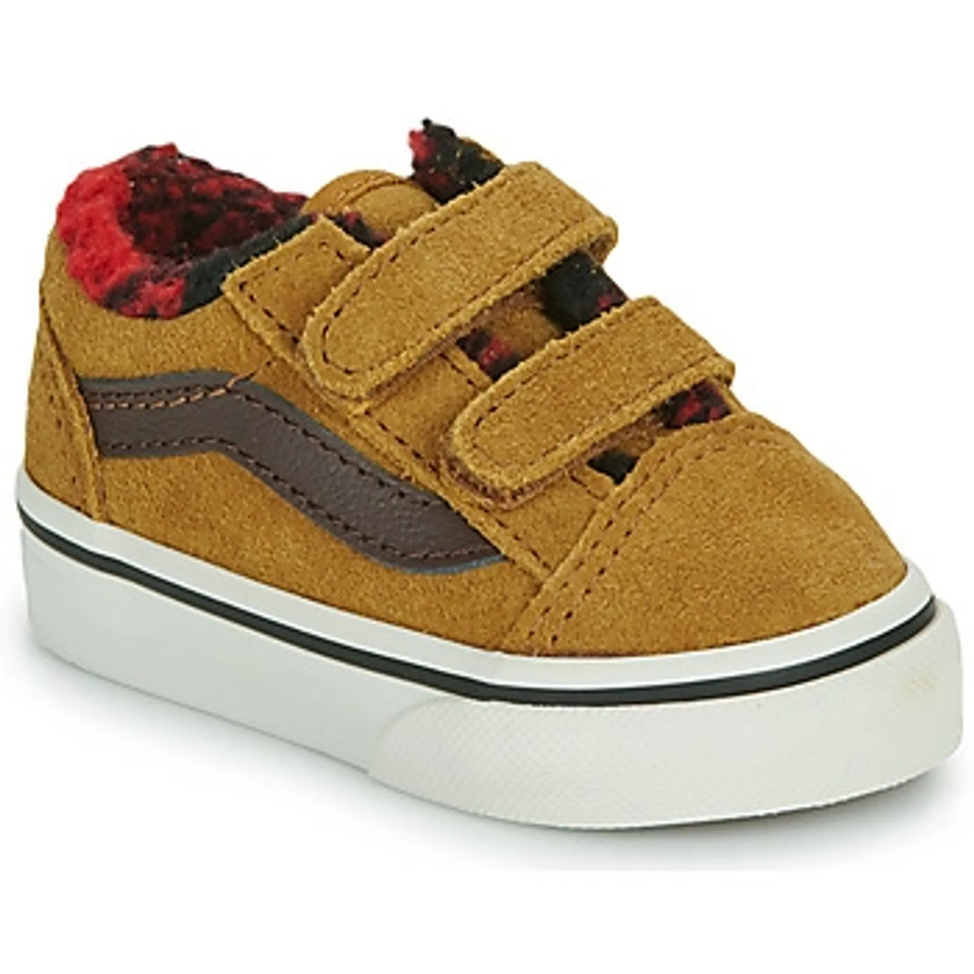 Vans  TD Old Skool V  boys's Children's Shoes (Trainers) in Brown
