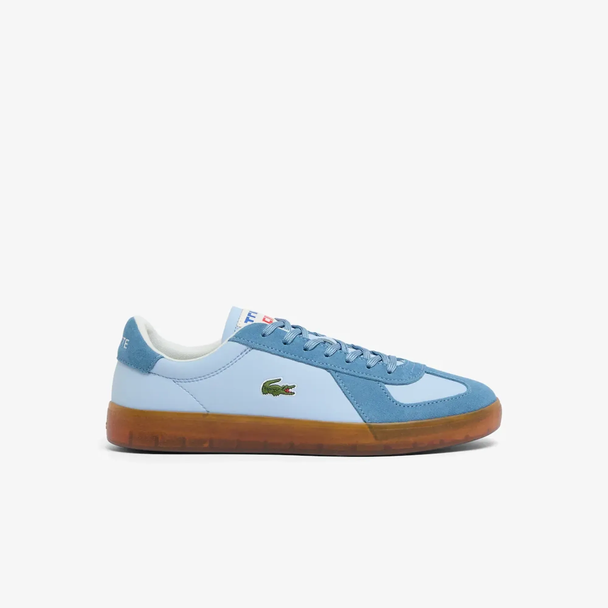 Lacoste Men’s Baseshot Pro Leather Sneakers - Light Blue / Gum