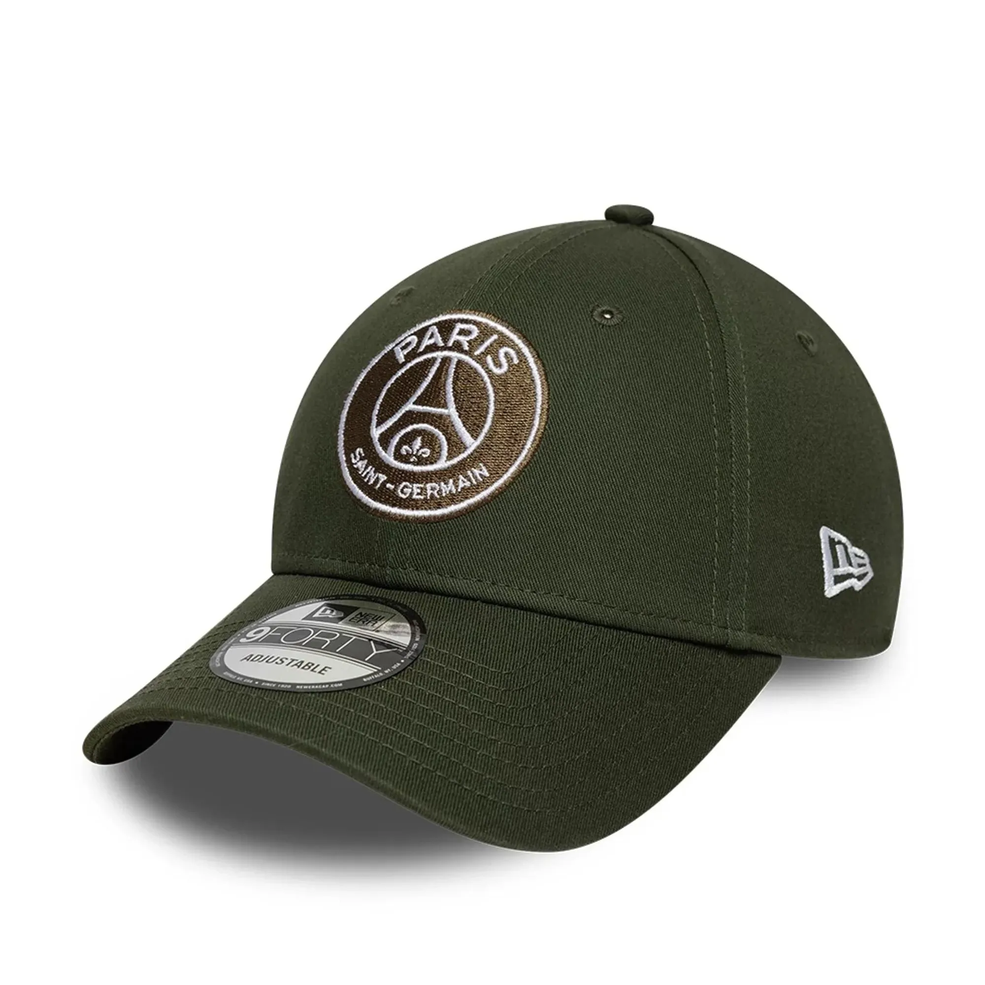 Paris Saint Germain Dark Green 9FORTY Adjustable Cap New Era Cap adult unisex