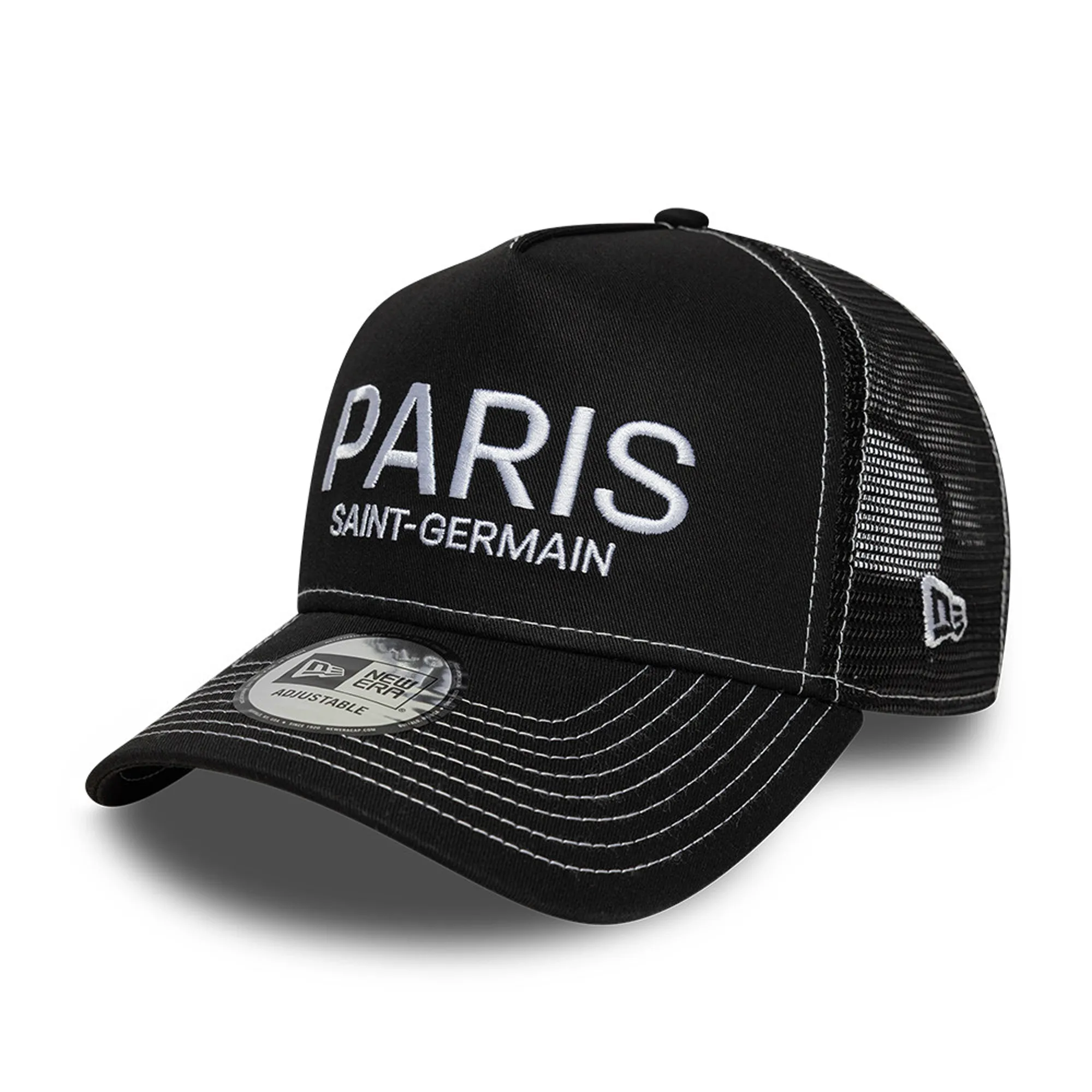 New Era Cap PSG New Era Stitch Trucker Cap - Black