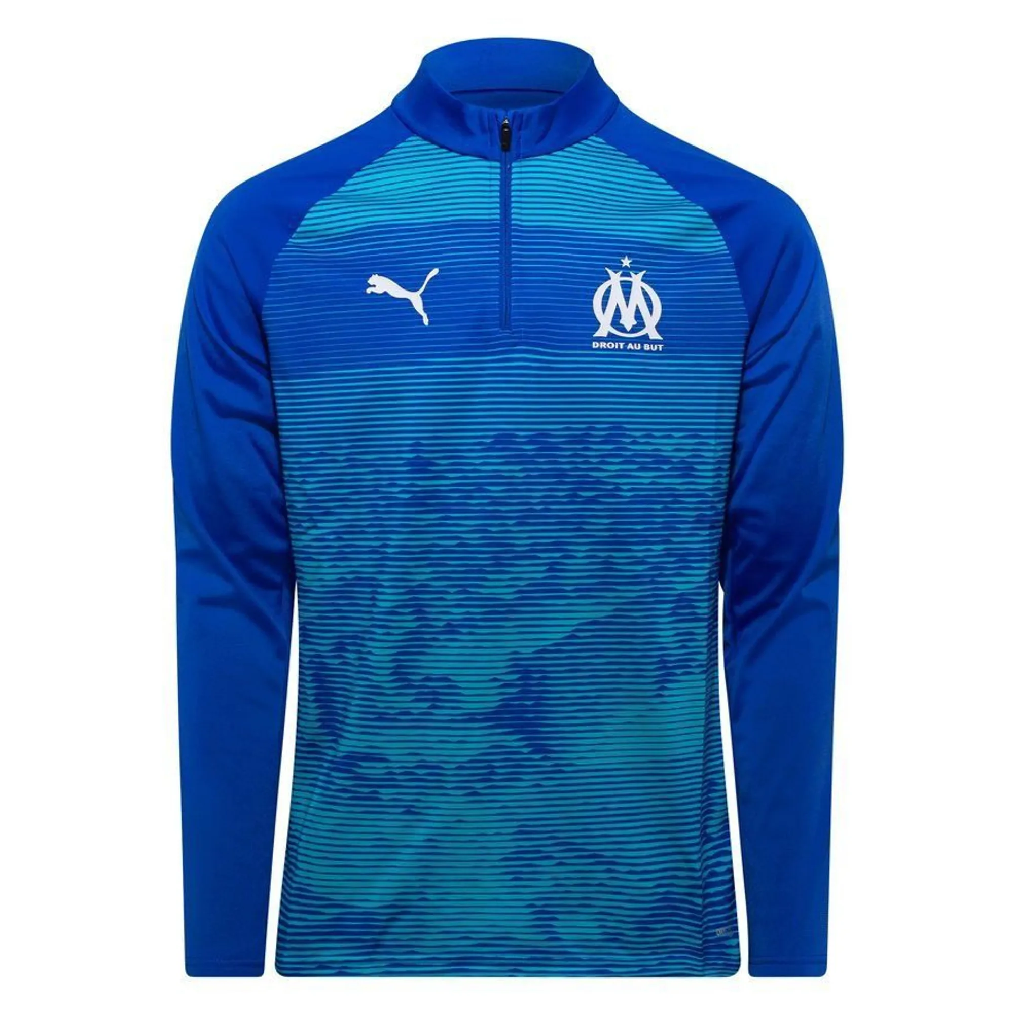 Marseille Training Shirt 1/4 Zip - Royal Sapphire/Team Aqua - ['Blue']
