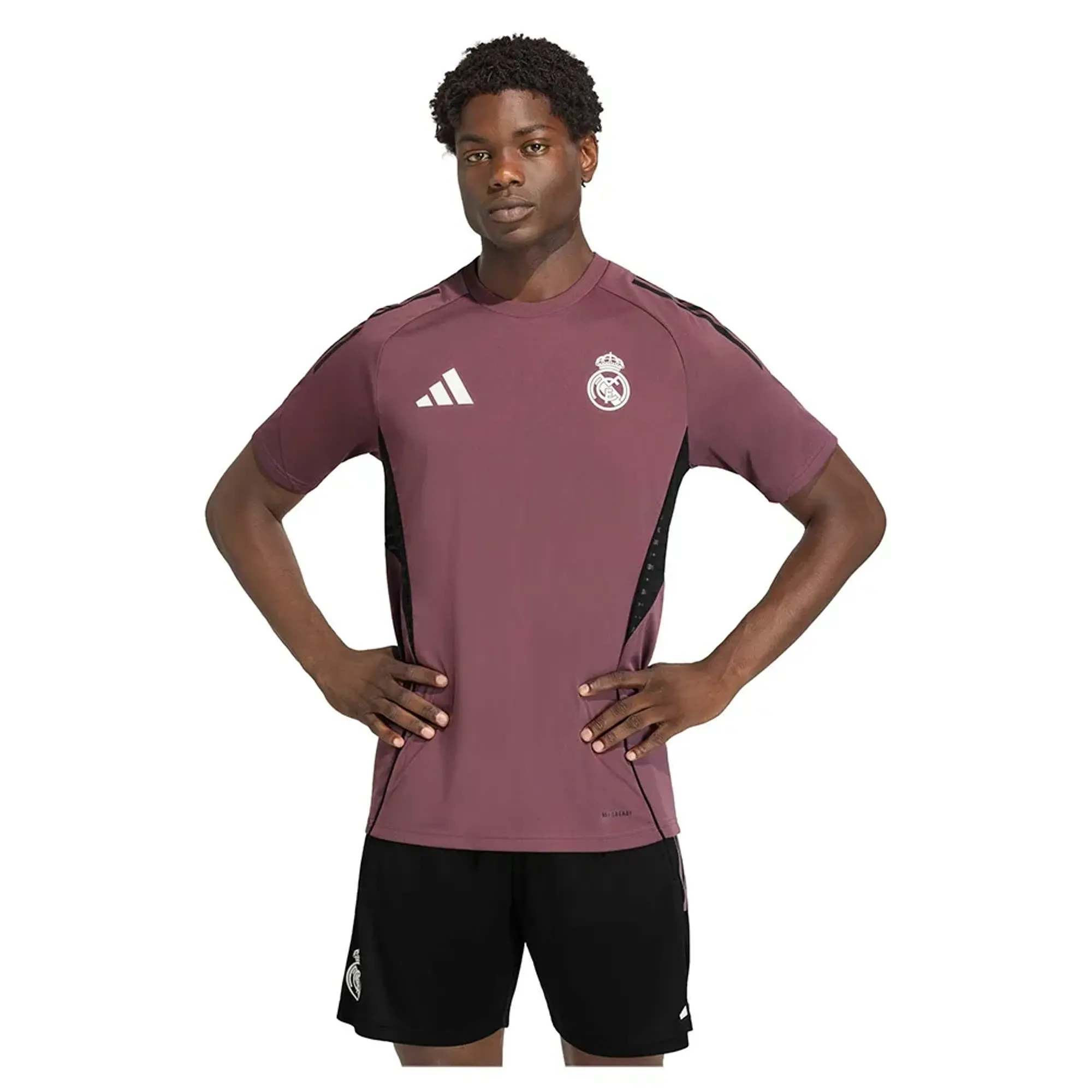 adidas Real Madrid Tiro 25 Training Shirt - Purple - Mens