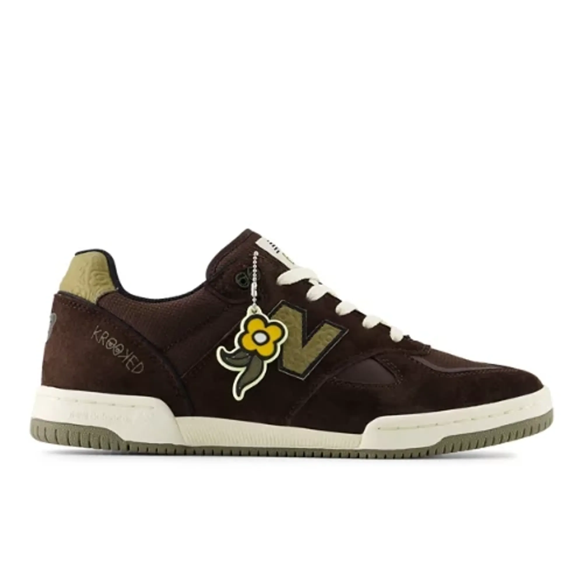 New Balance Unisex NB Numeric Tom Knox 600 in Brown/Green Suede/Mesh