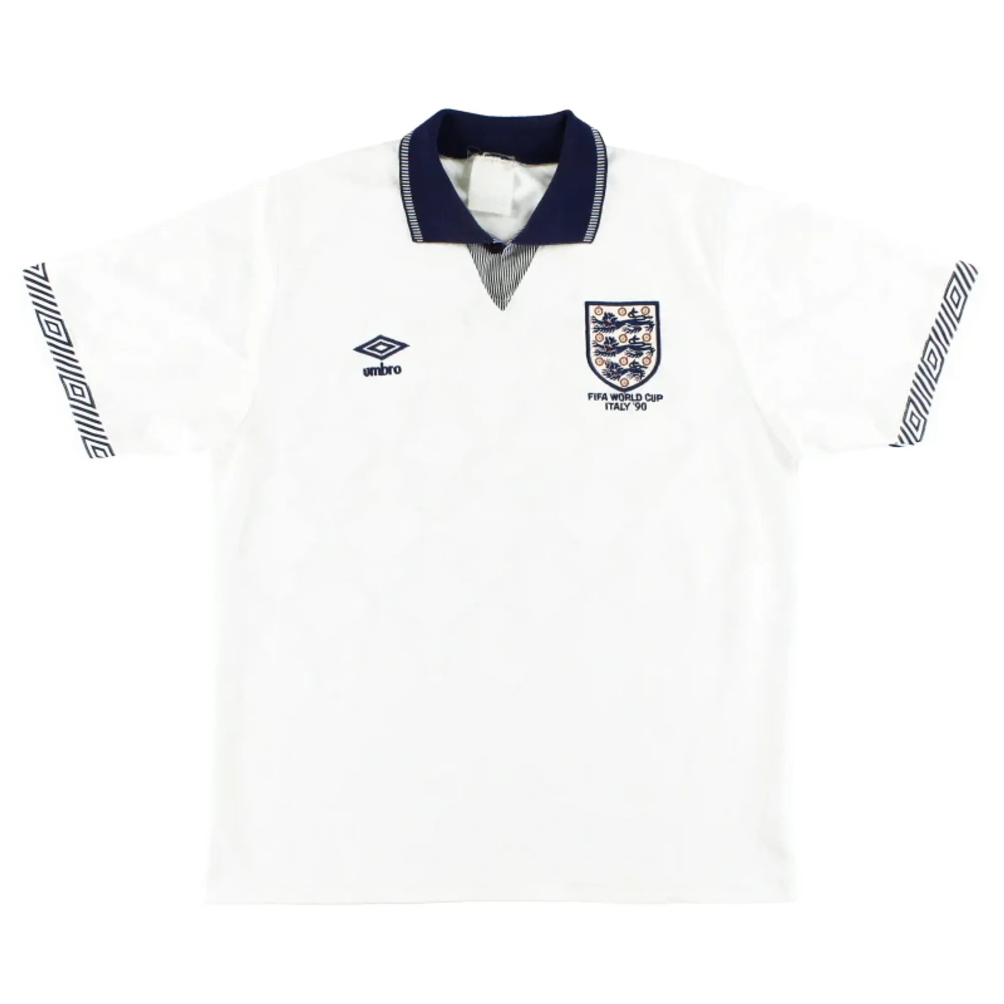 1990 England Umbro 'Italy '90' Home Shirt S - England / Excellent 