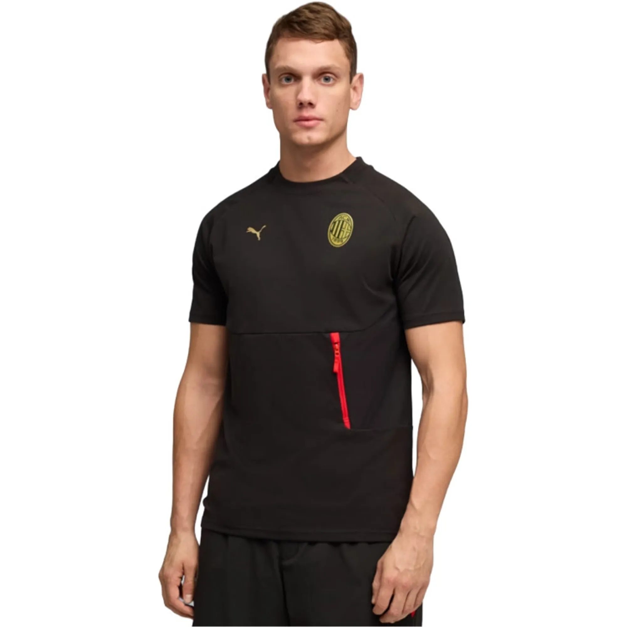 AC Milan PUMAtech Pocket T-Shirt Men, Black, size 3XL