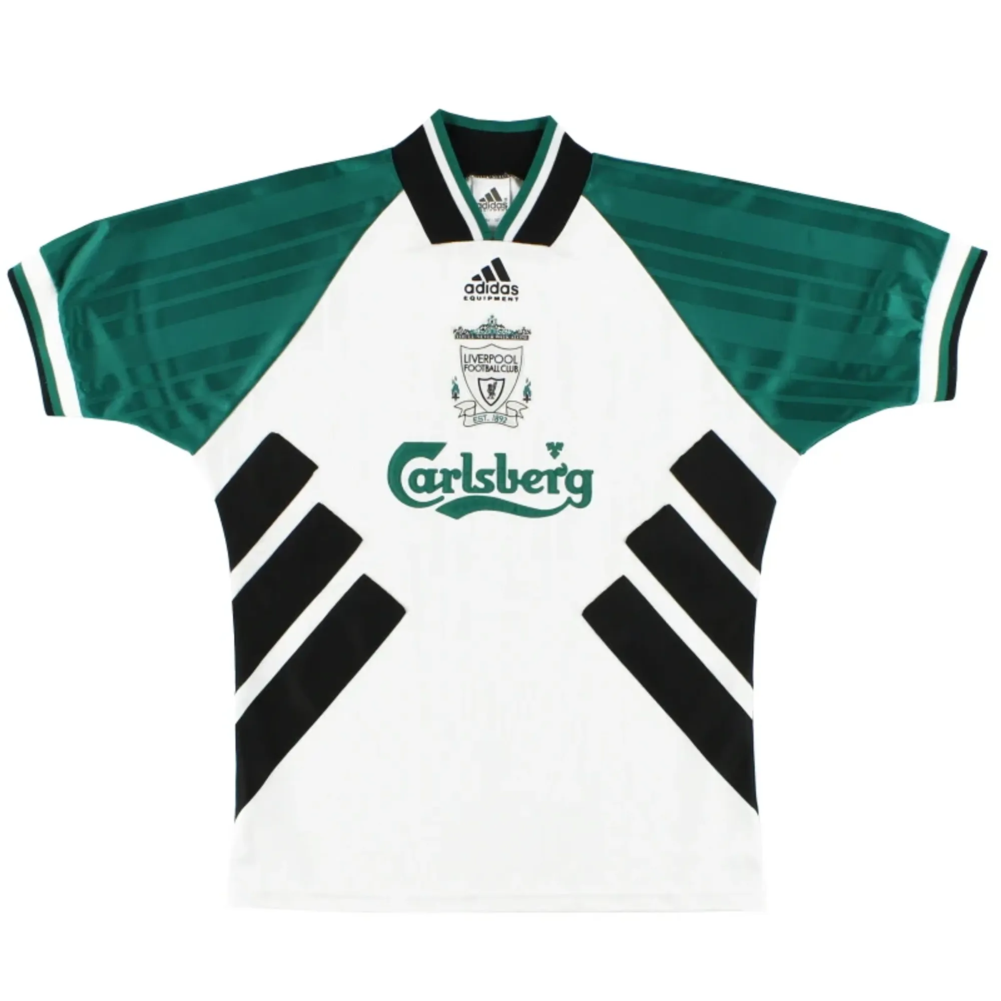 1993-95 Liverpool adidas Away Shirt L - Liverpool / Excellent 