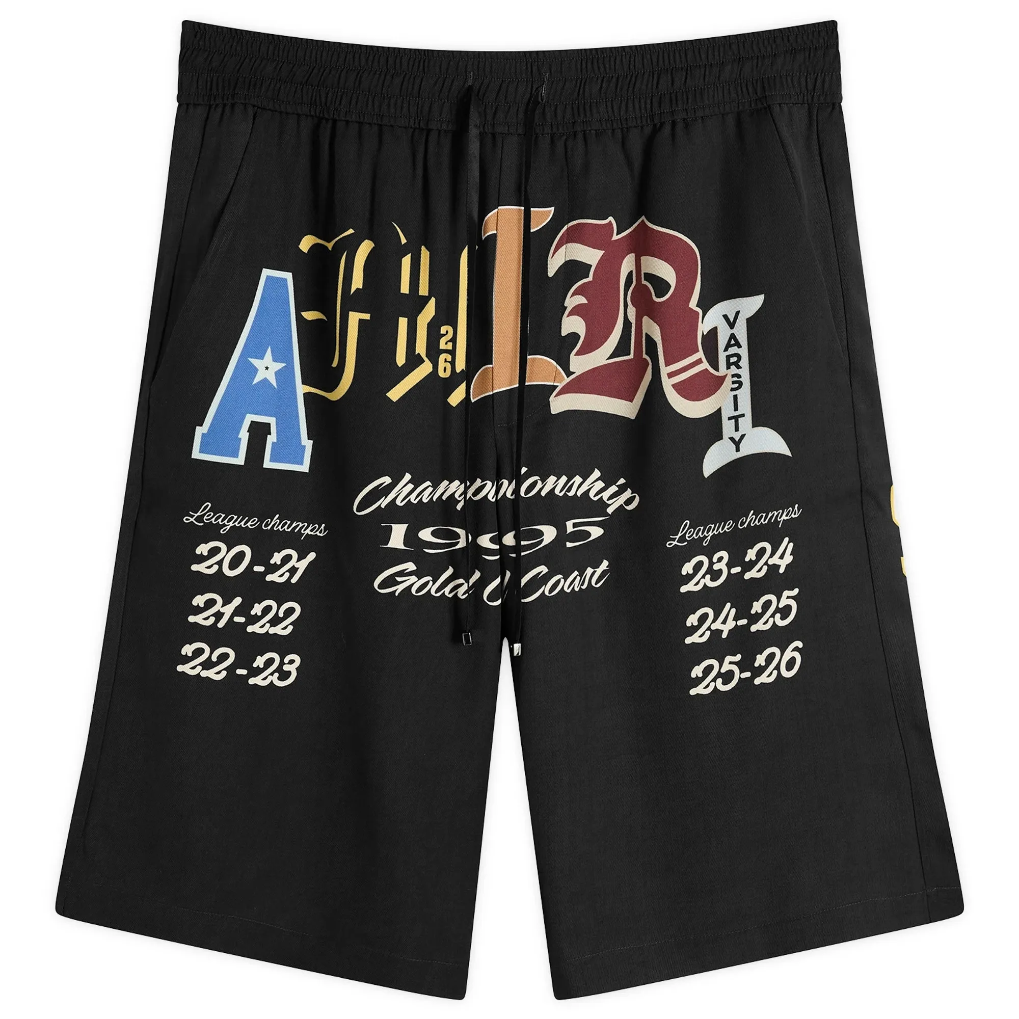 AMIRI Men's Varsity Patch Shorts Black