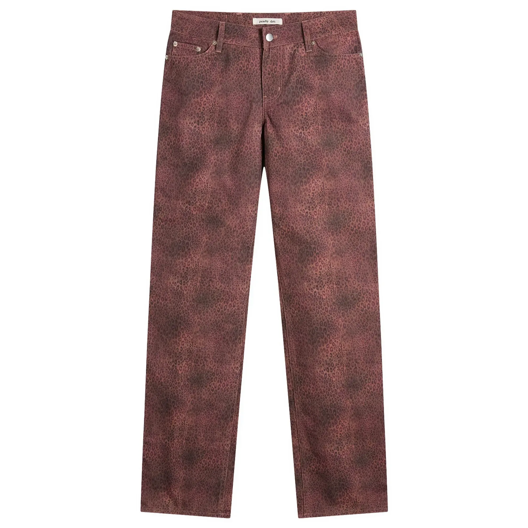 Peachy Den Women's Cicely Trouser Red Leopard
