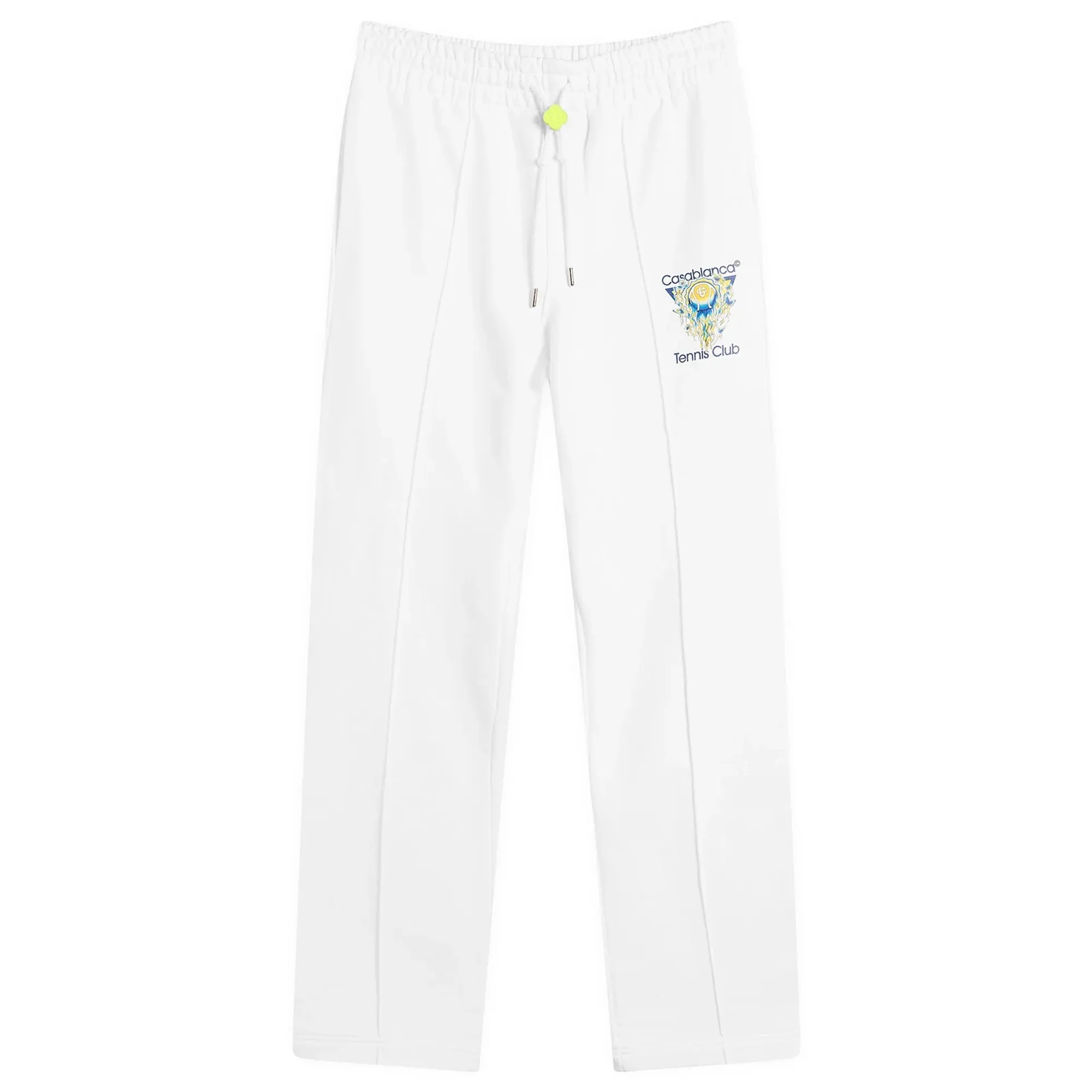 Casablanca Men's Tennis Club Icon Pintuck Jogger White