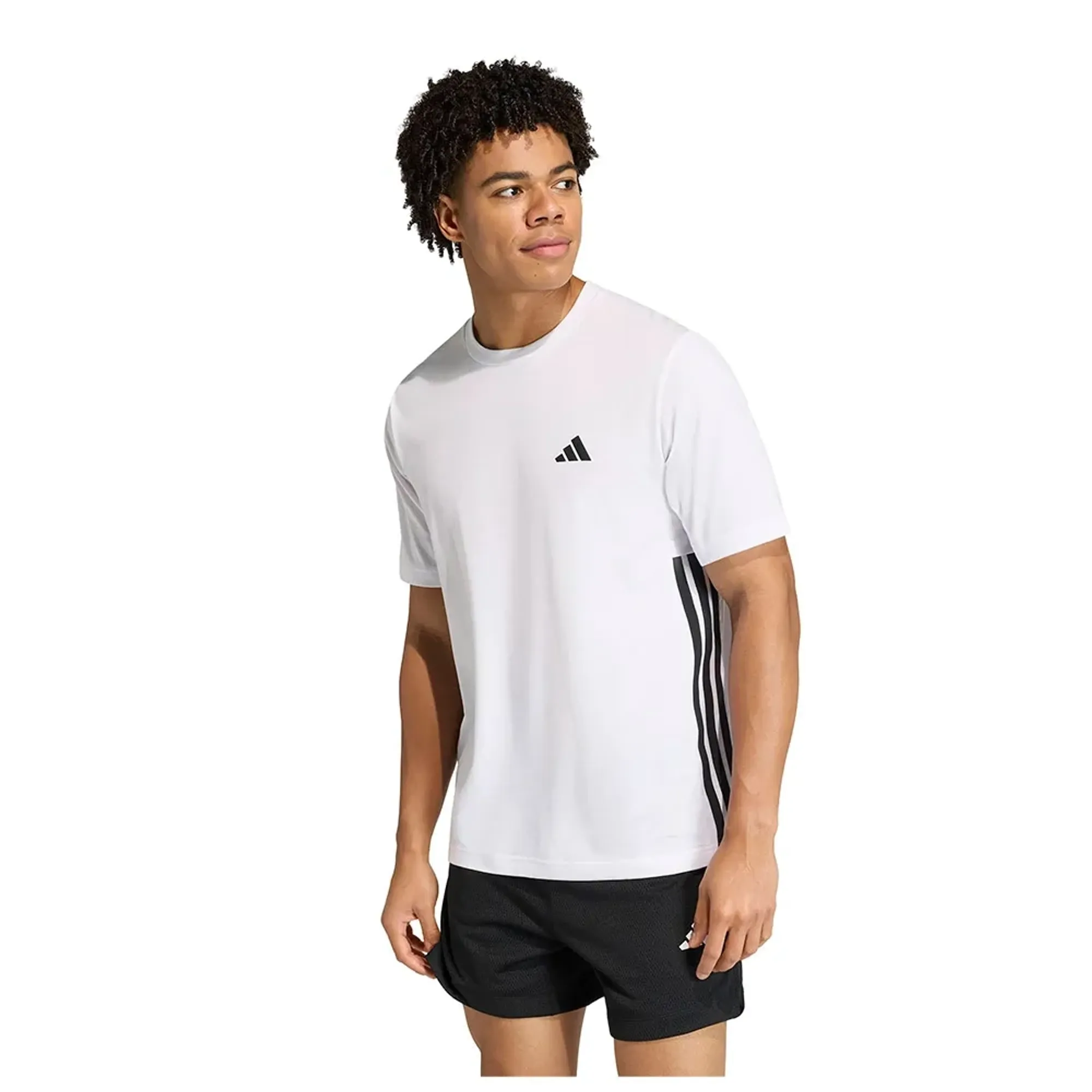 Adidas Workout Essentials Feelready 3 Stripes Short Sleeve T-shirt