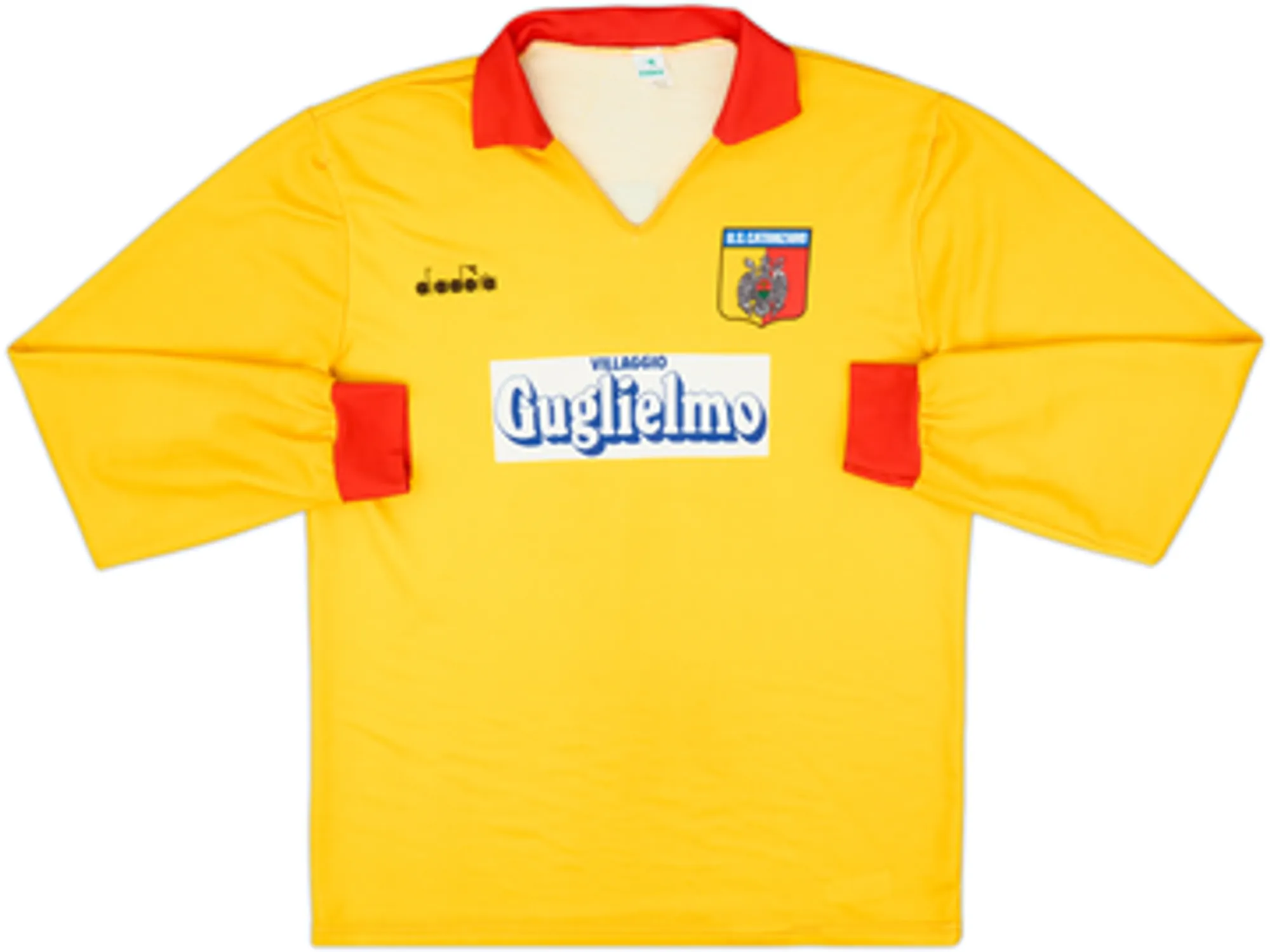 Diadora Mens LS Player Issue Away Shirt 1989/90