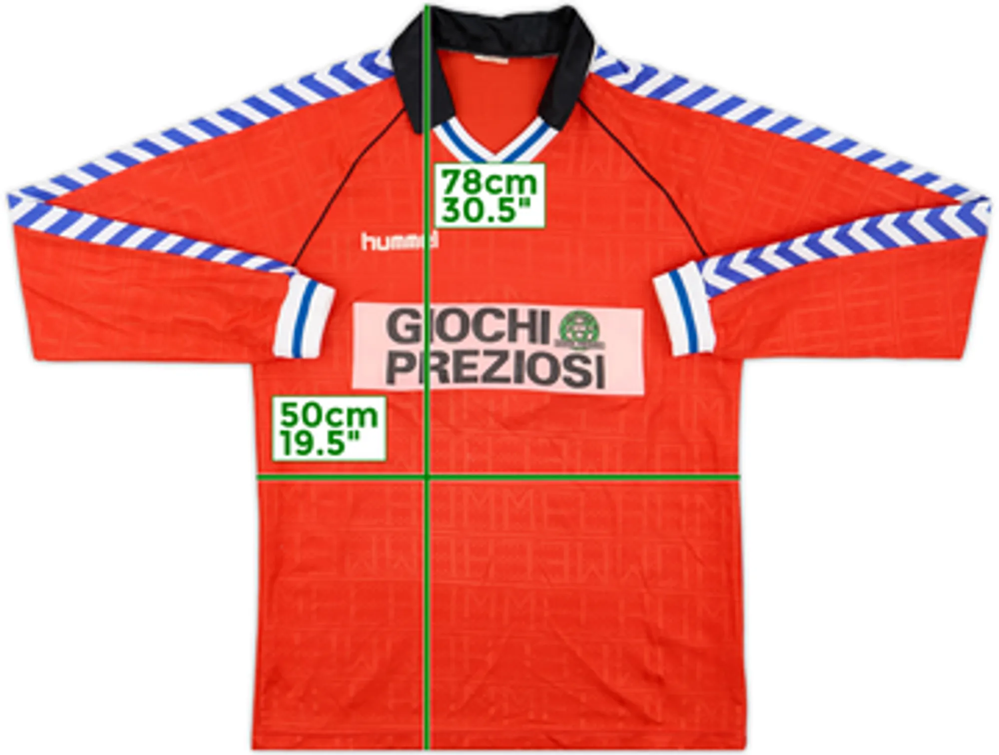 Hummel Pisa SC Mens LS Away Shirt 1988/90