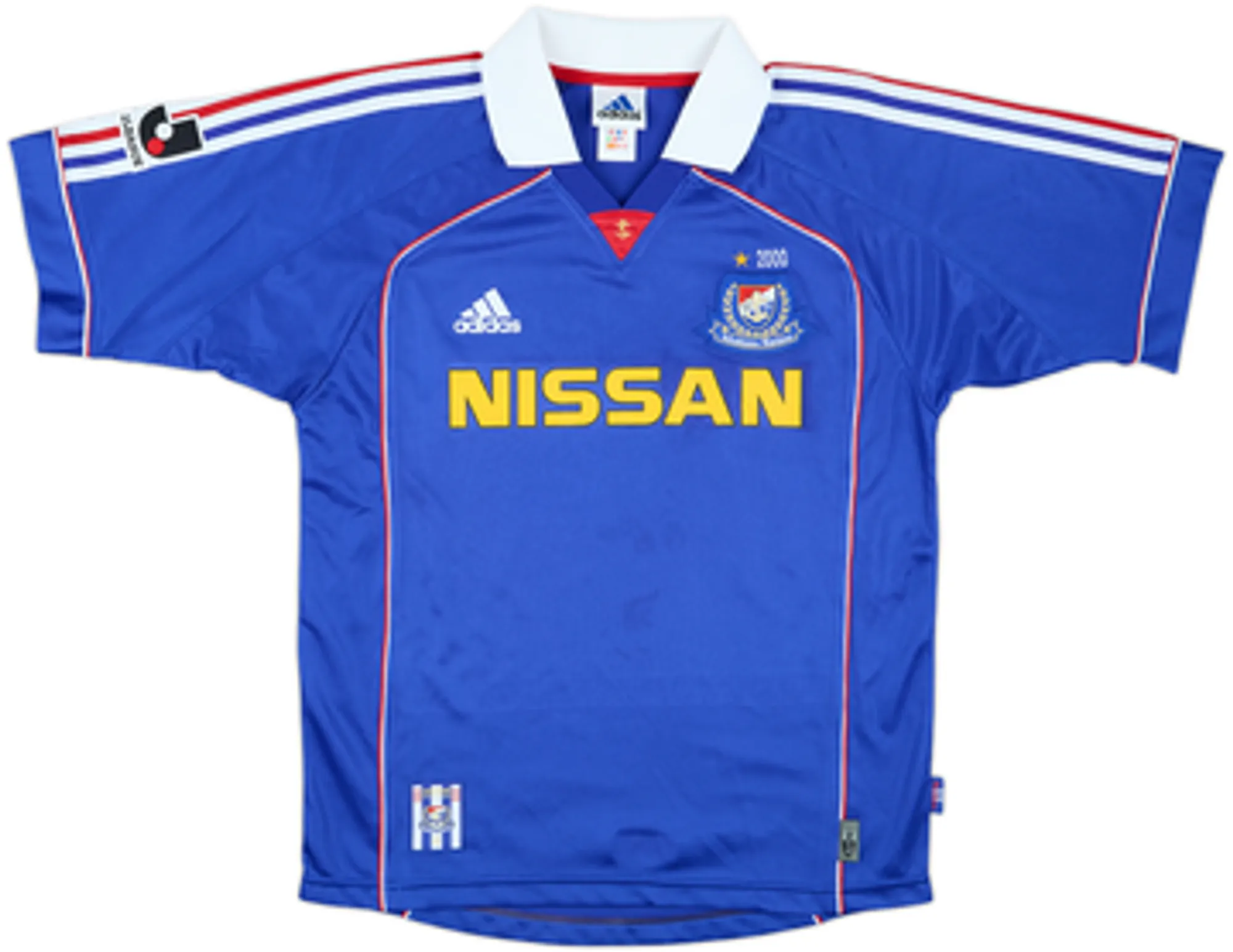 adidas Yokohama F. Marinos Mens SS Home Shirt 2000/01