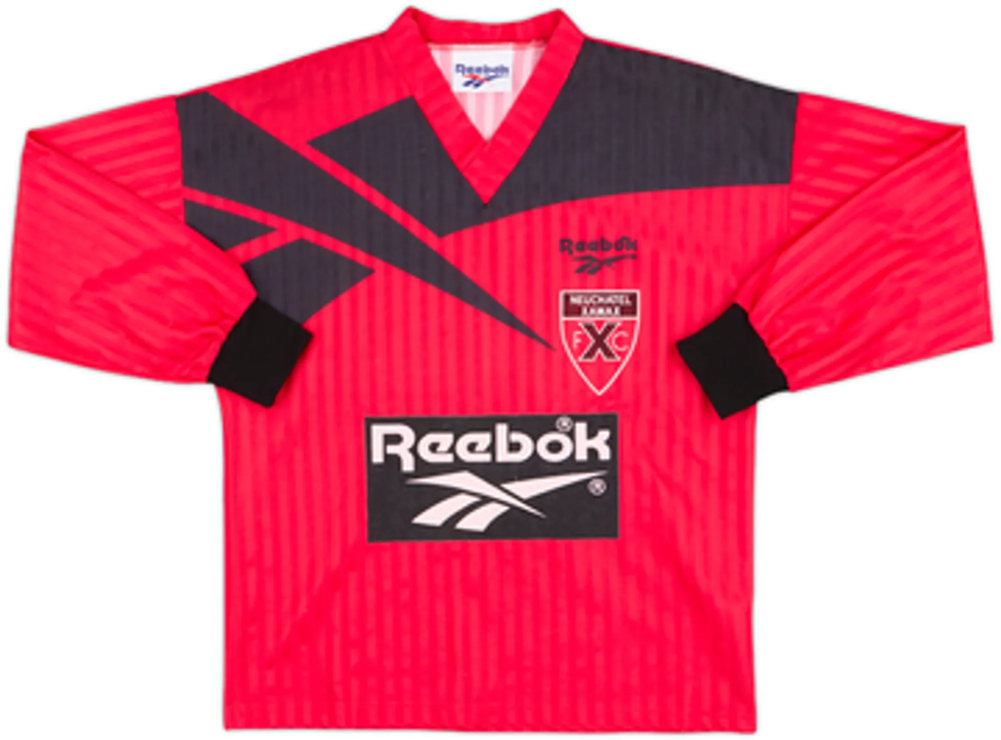 Reebok Neuchatel Xamax Mens LS Home Shirt 1993/94