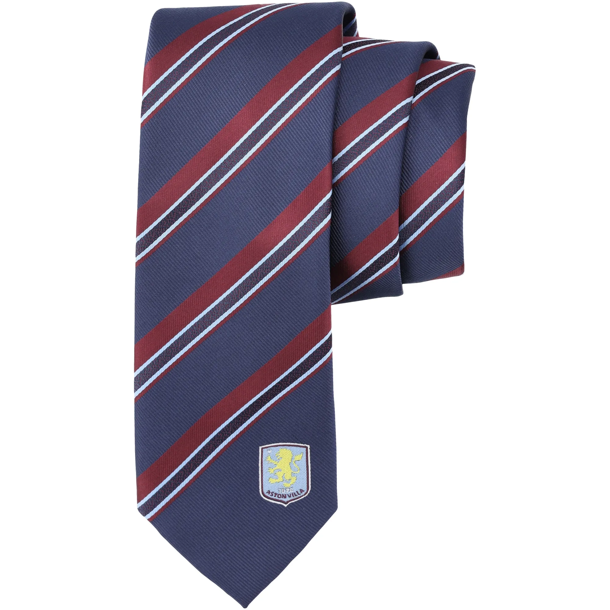 Aston Villa Striped Tie - Navy - Mens