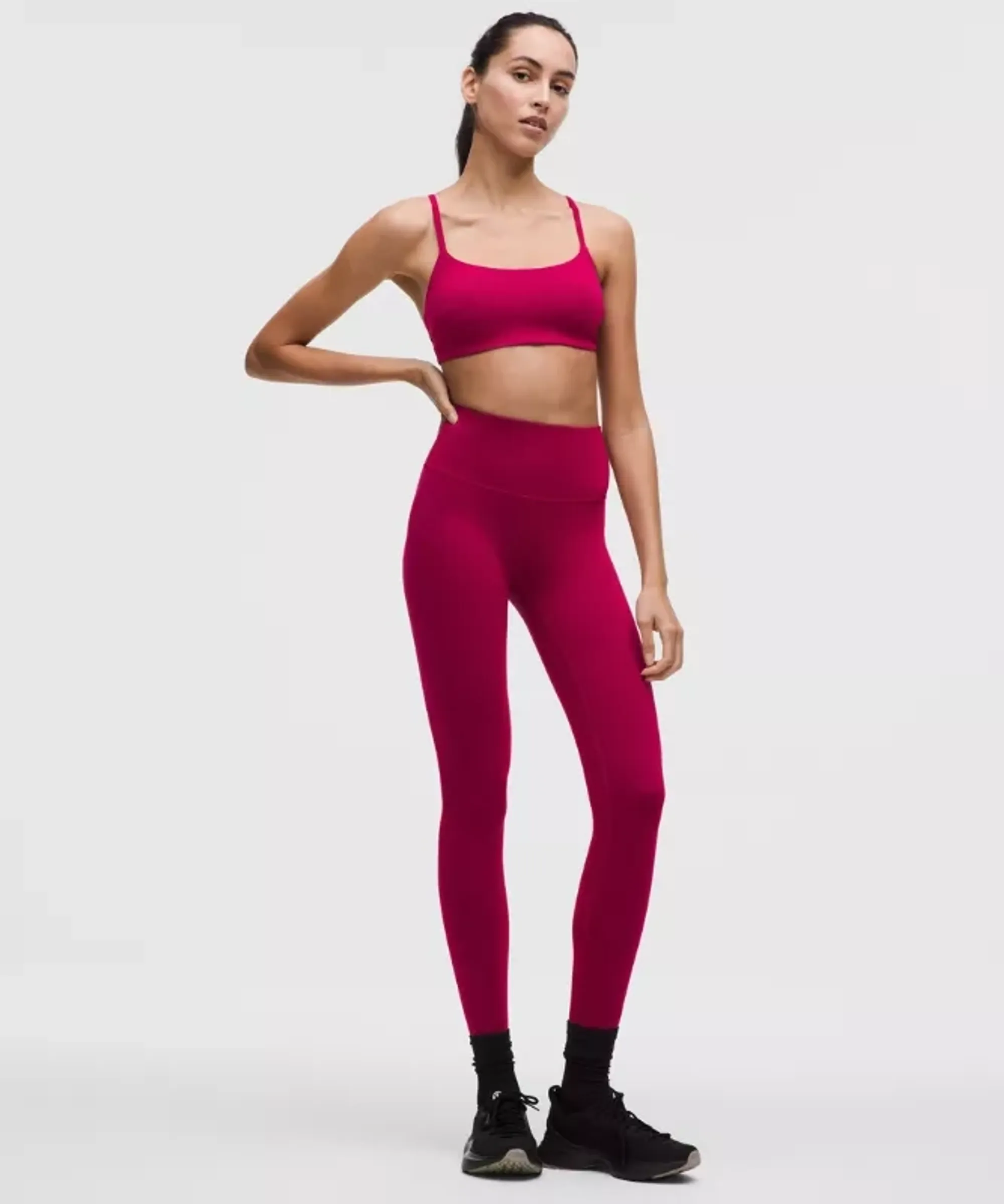 lululemon – Women's Wunder Train High-Rise Tight Leggings – 28" – Color Pink – Size 0