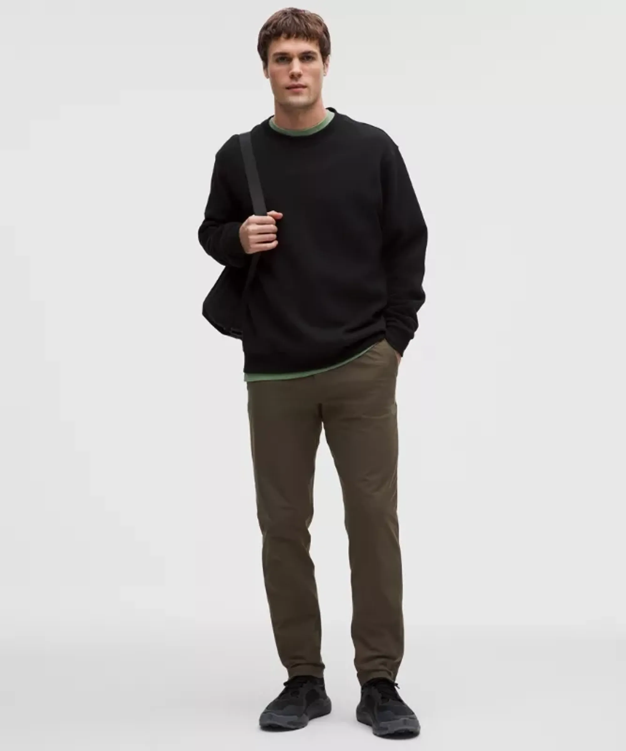 lululemon – Men's ABC Classic-Fit Trousers 30L Warpstreme – Color Brown/Green – Size 28