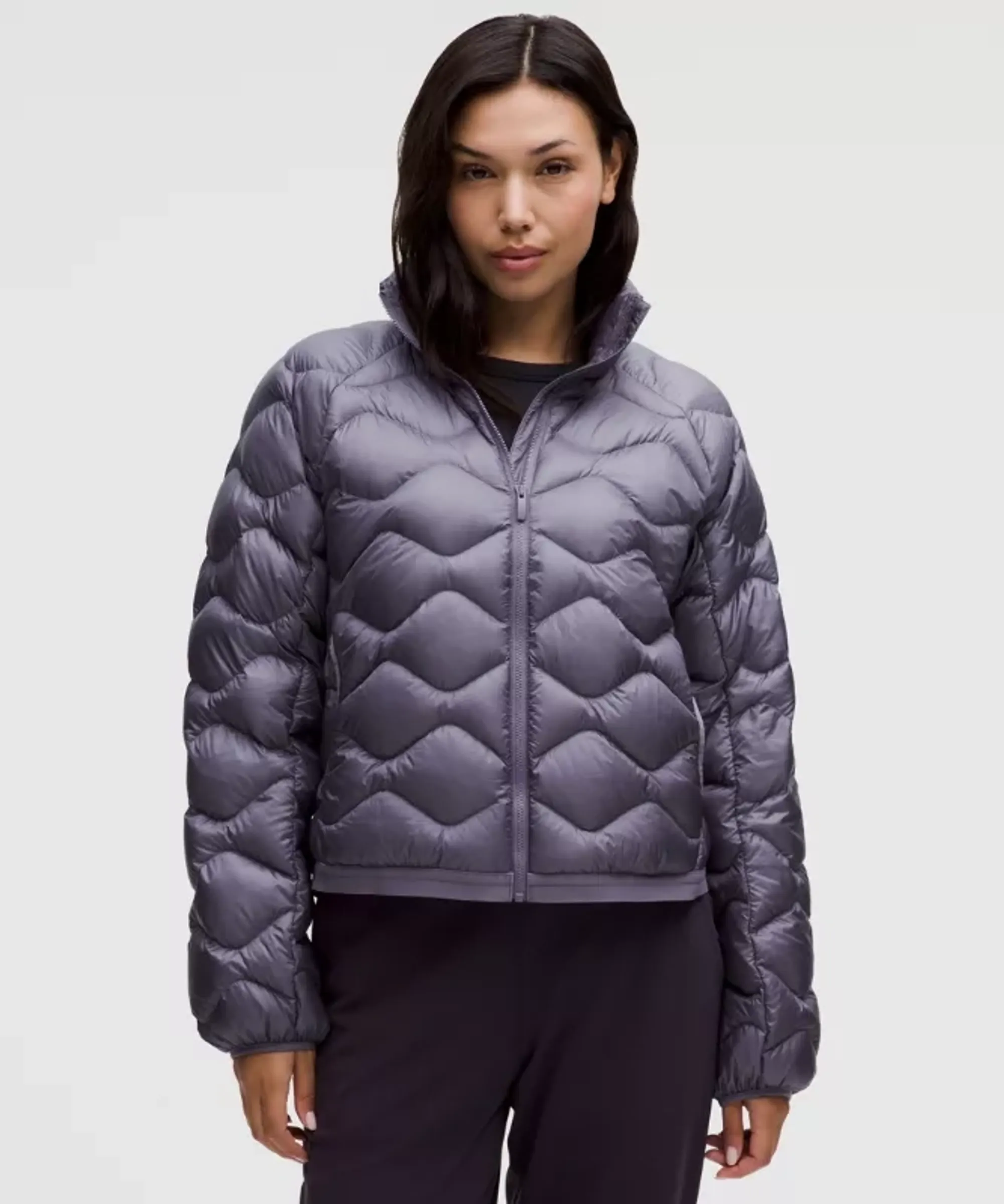 lululemon – Women's Featherweight 900-Down-Fill Quilted Jacket – Color Purple – Size Large