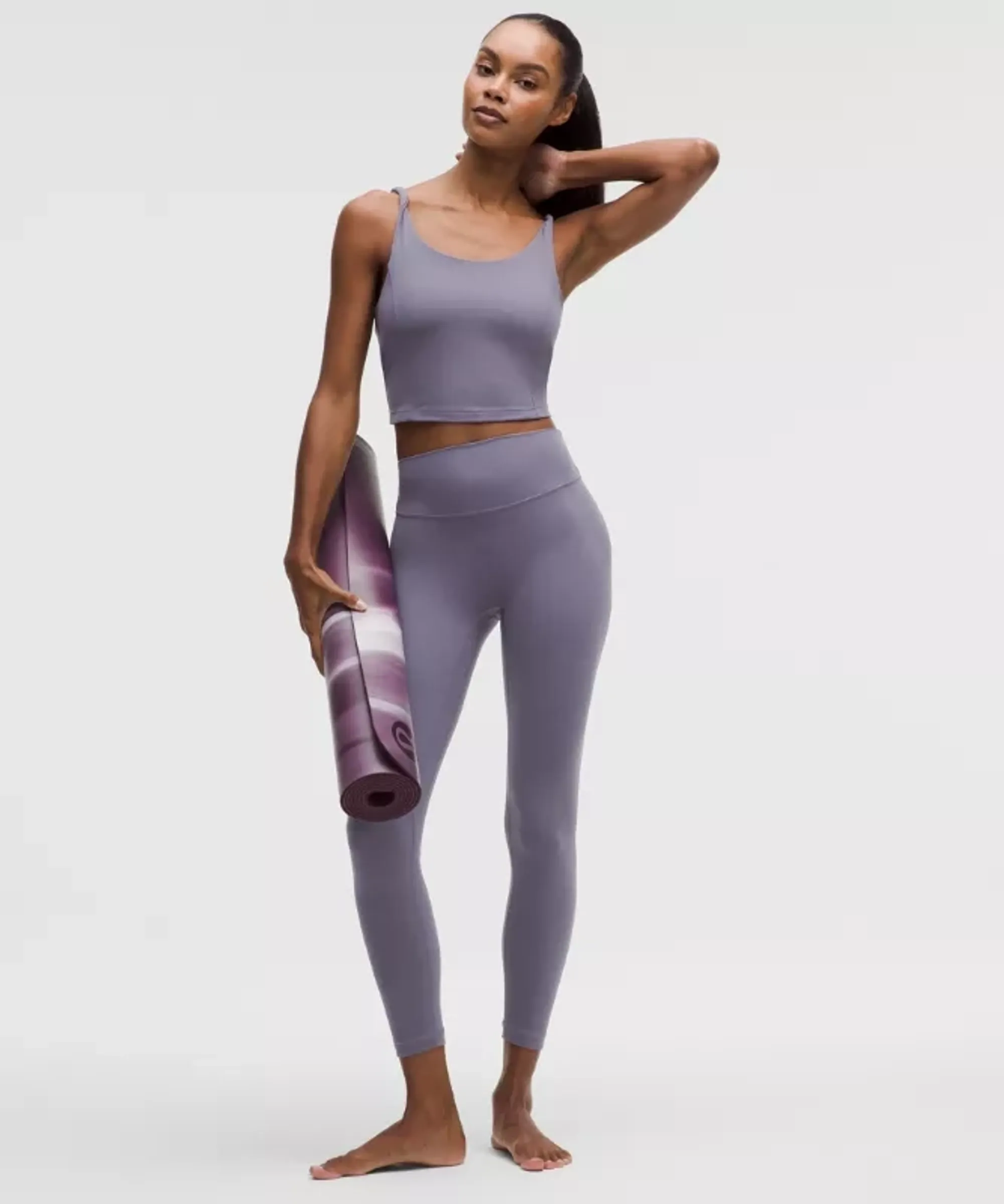 lululemon – Women's Align No Line High-Rise Twist Tight Leggings – 25" – Color Purple – Size 0