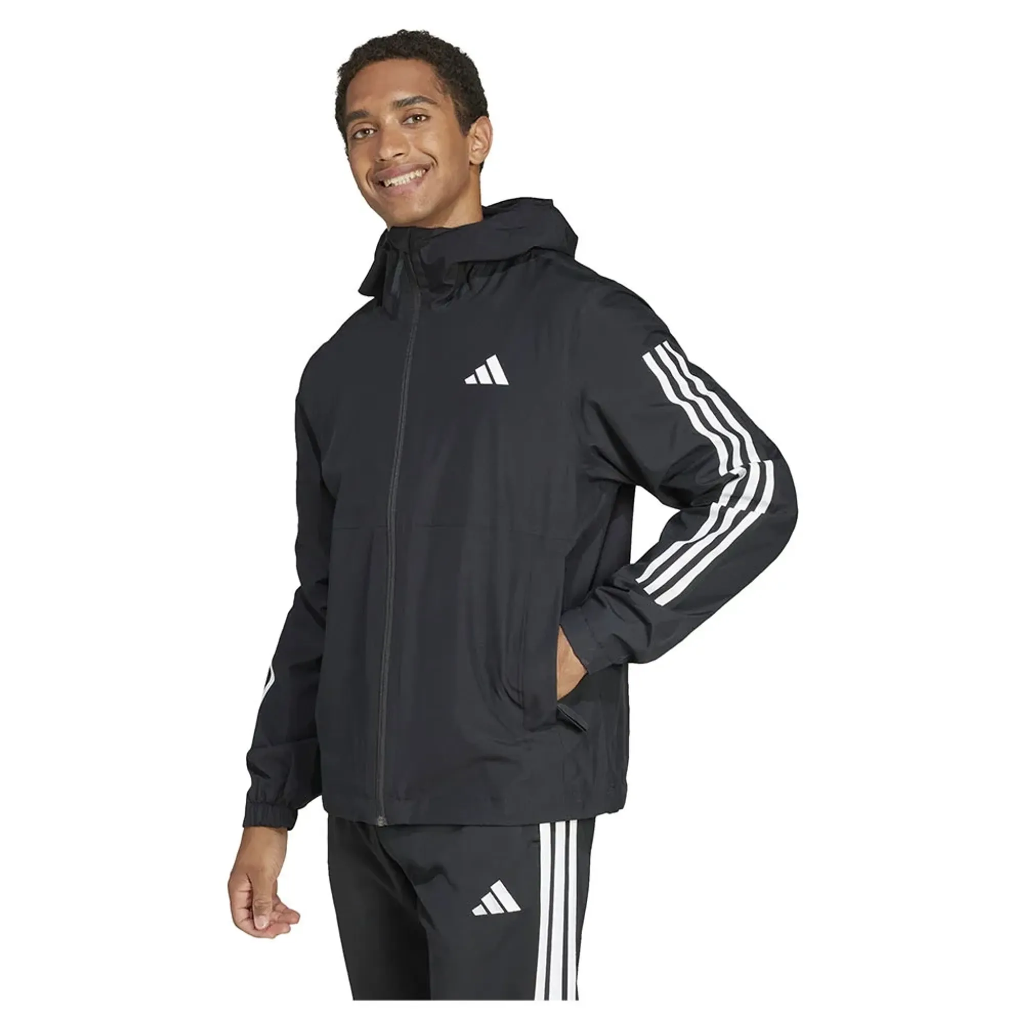 Adidas Essentials 3 Stripes Rain.rdy Jacket