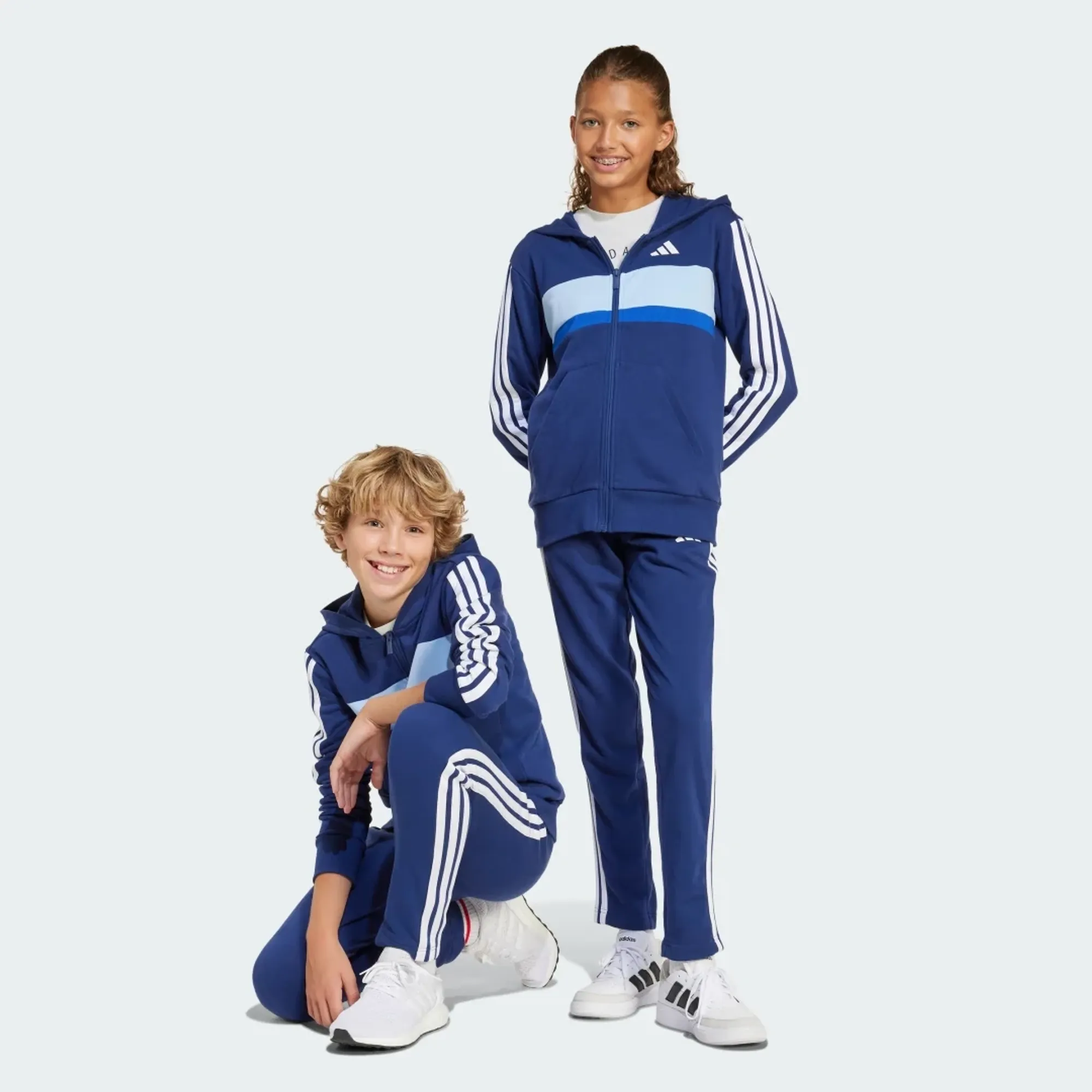 adidas Seasonal Essentials Tiberio 3-Stripes French Terry Track Suit Kids