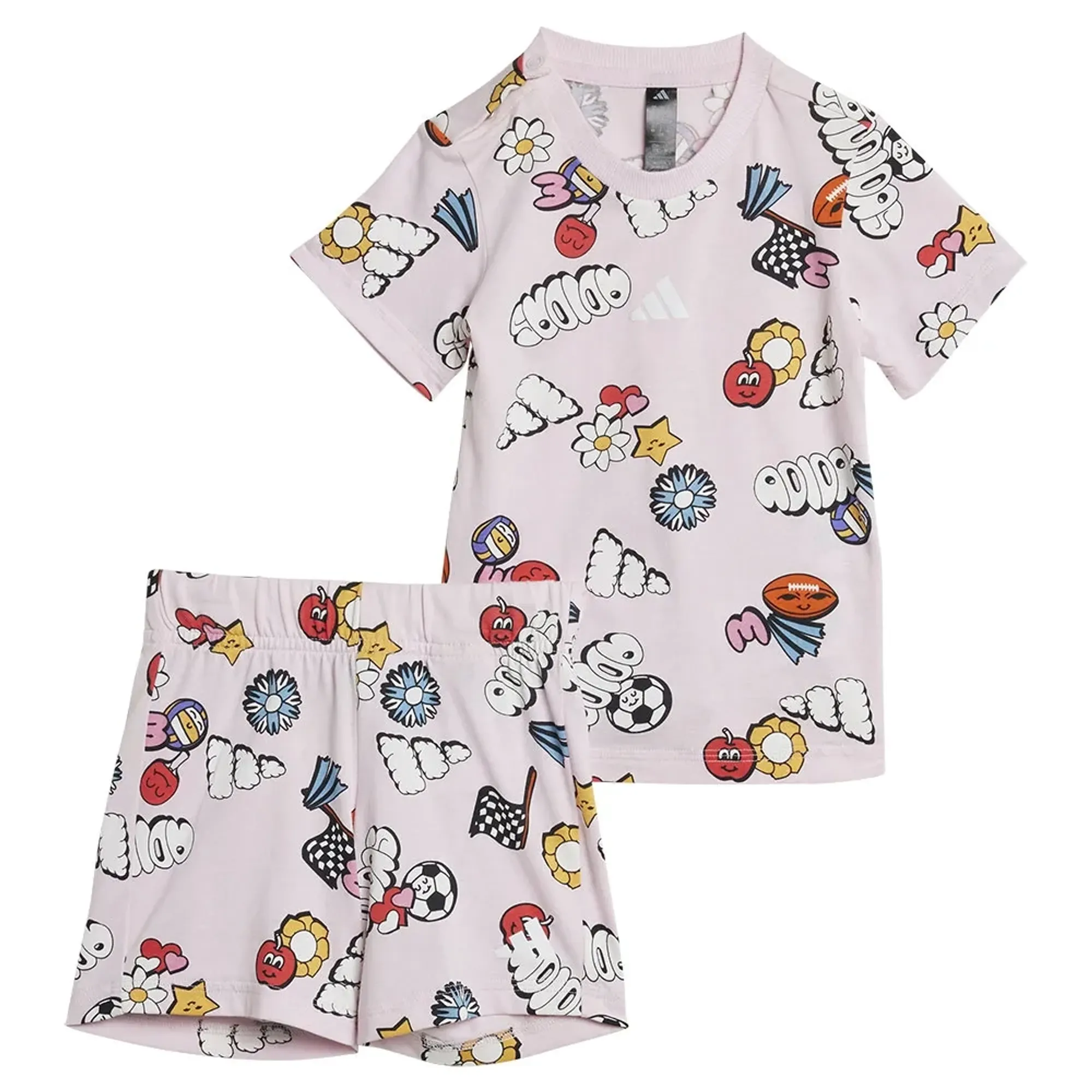 Adidas Seasonal Essentials Fun Tee Set