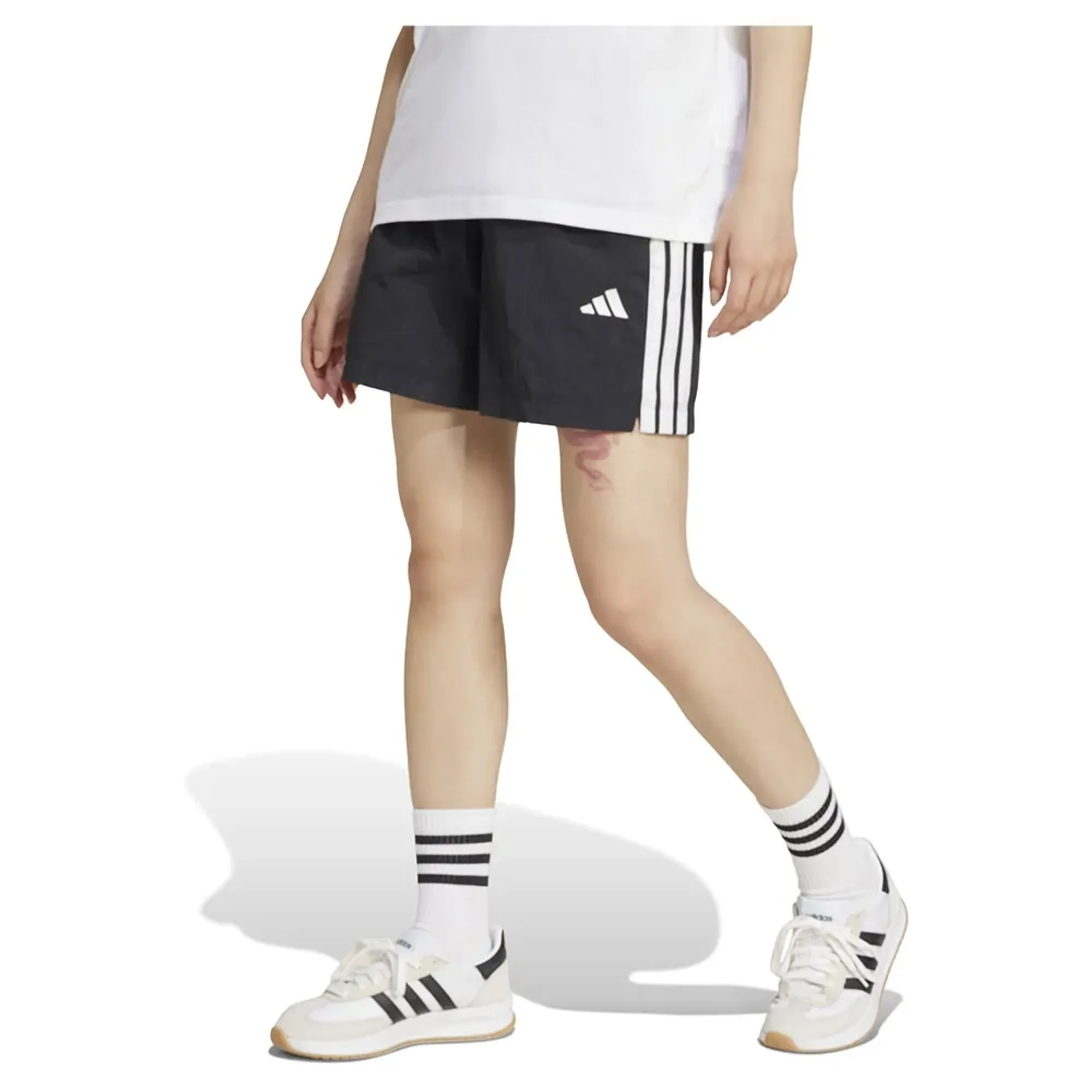 Adidas Essentials 3 Stripes Lifestyle Woven Shorts