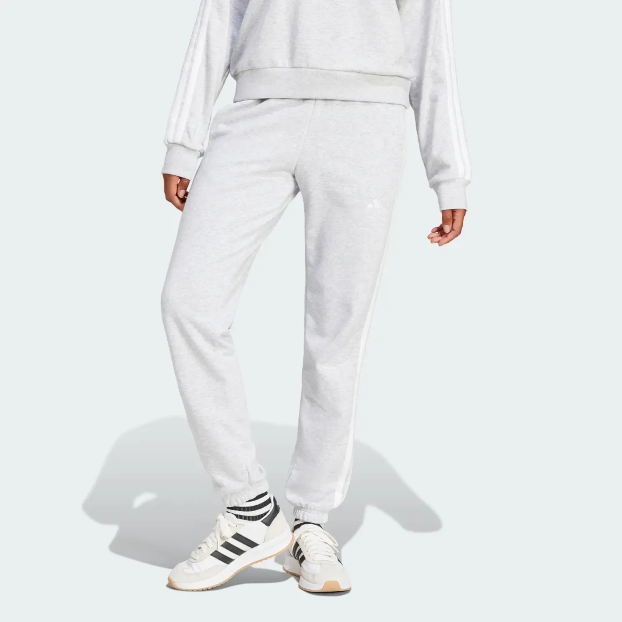 adidas Essentials 3-Stripes French Terry Cuffed Joggers