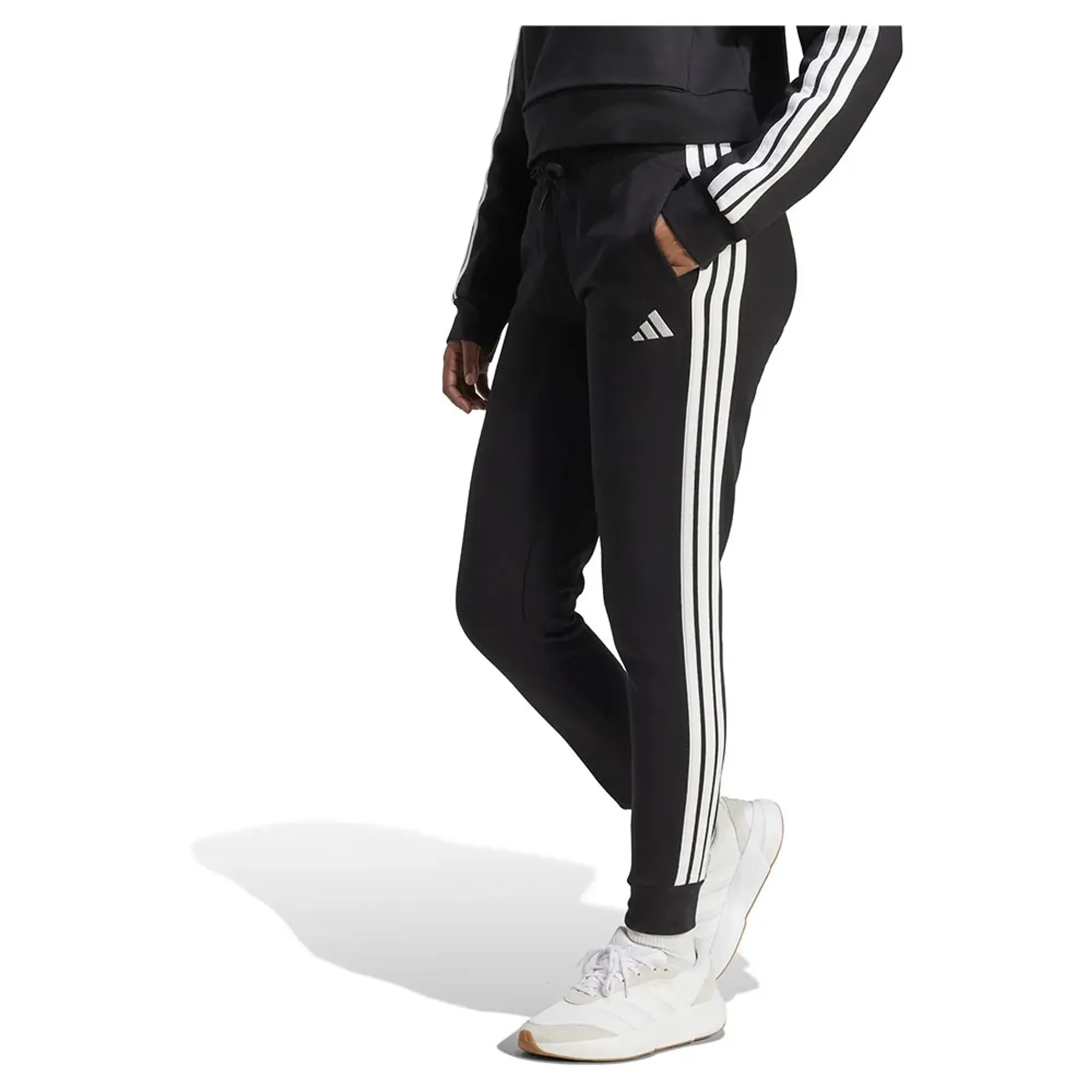 Adidas Essentials 3 Stripes Fleece Slim Joggers