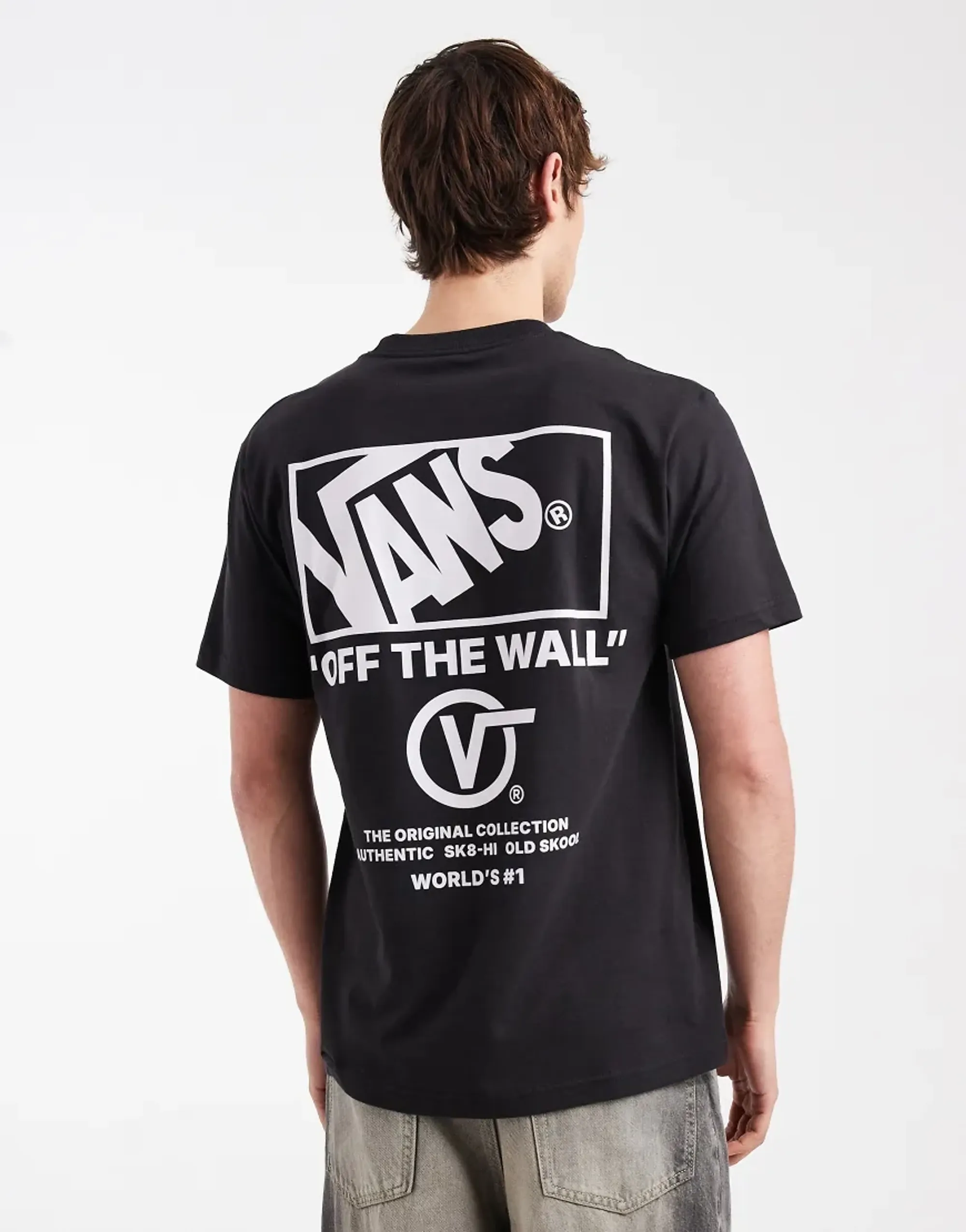 Vans Stacked Hi Tee In Black/White