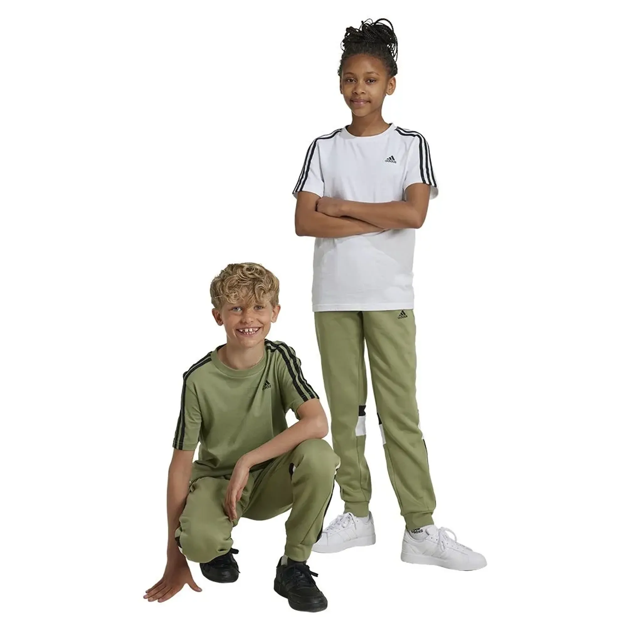 Adidas Tiberio 3 Stripes Colorblock Fleece Joggers