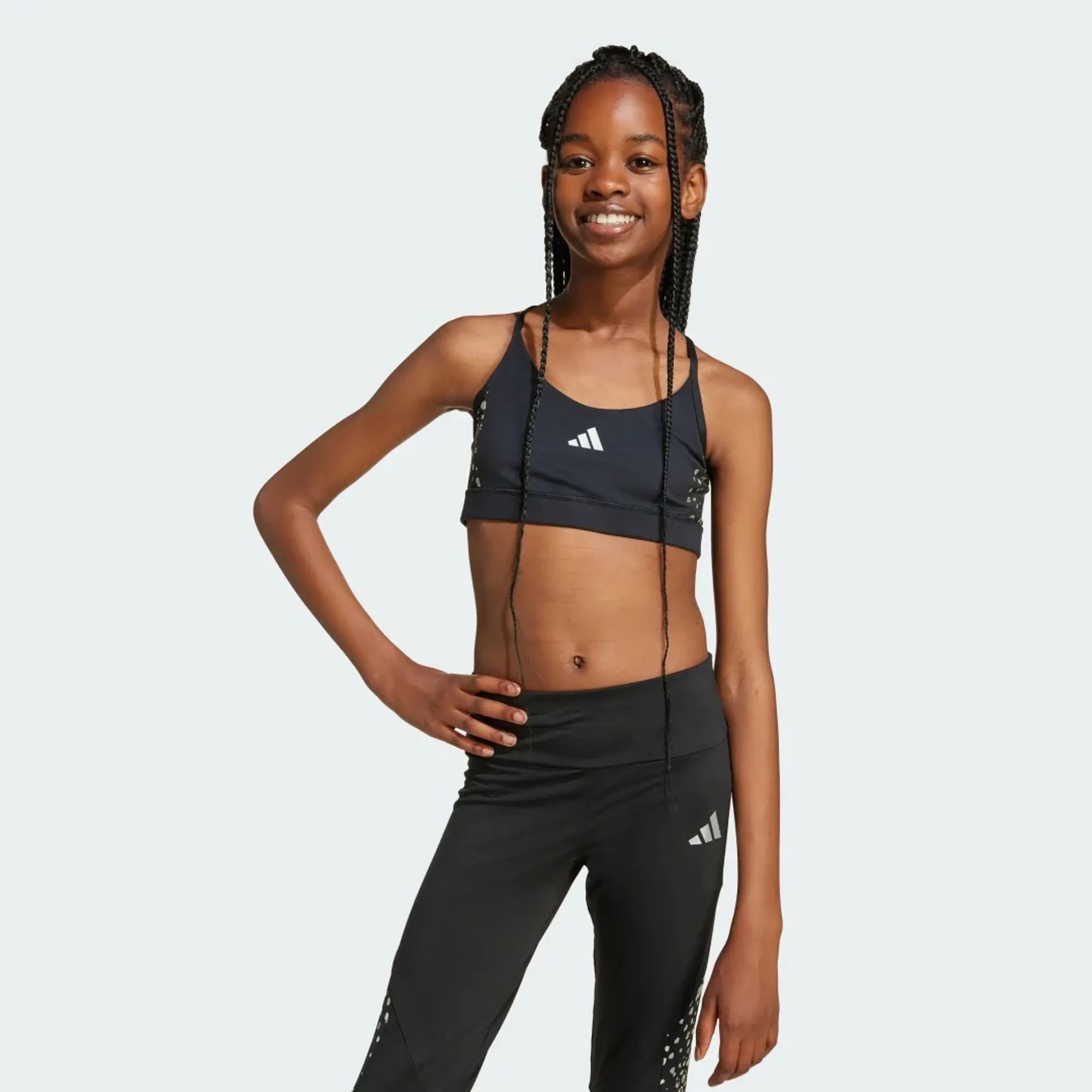 adidas Train Essentials Glam Print Bra Kids