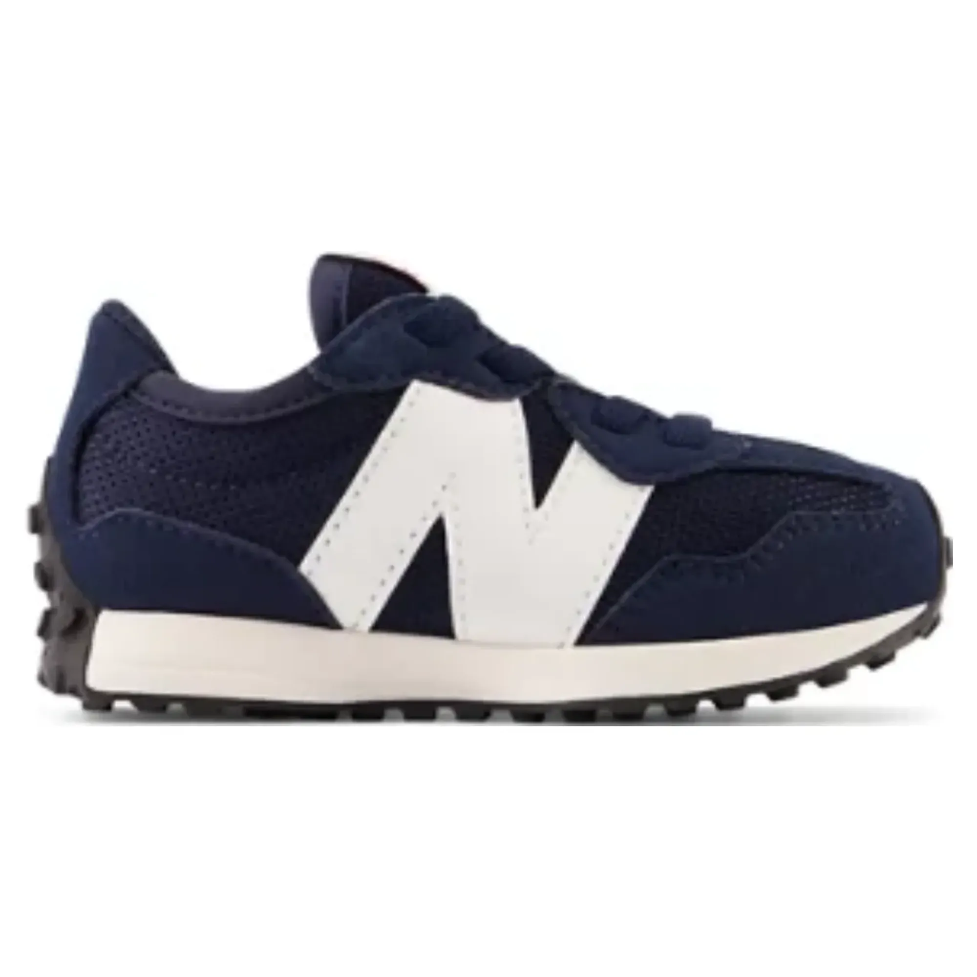 New Balance Infants' 327 Bungee Lace in Blue/White Synthetic