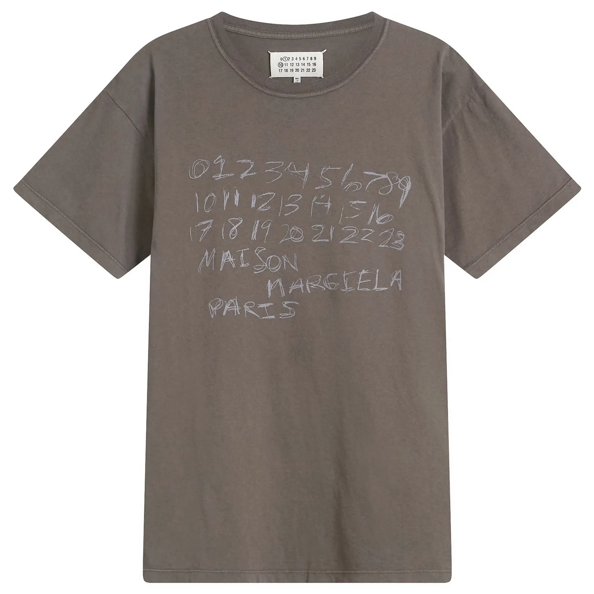 Maison Margiela Women's Margiela Number T-Shirt Brown