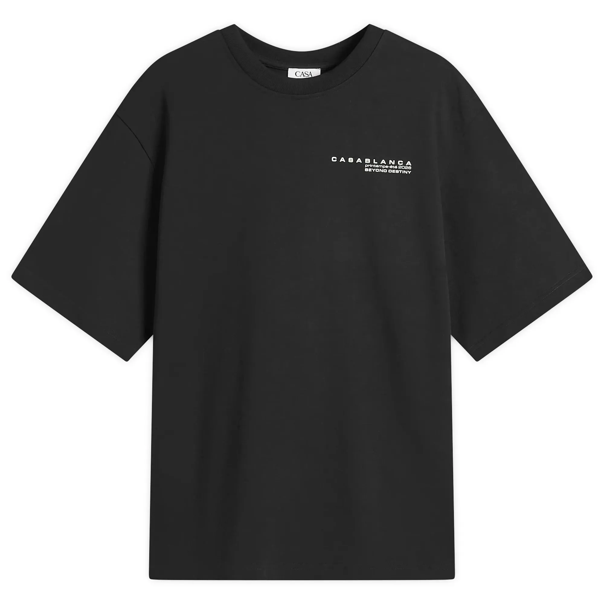 Casablanca Men's Glitch Orchid Oversized T-Shirt Black