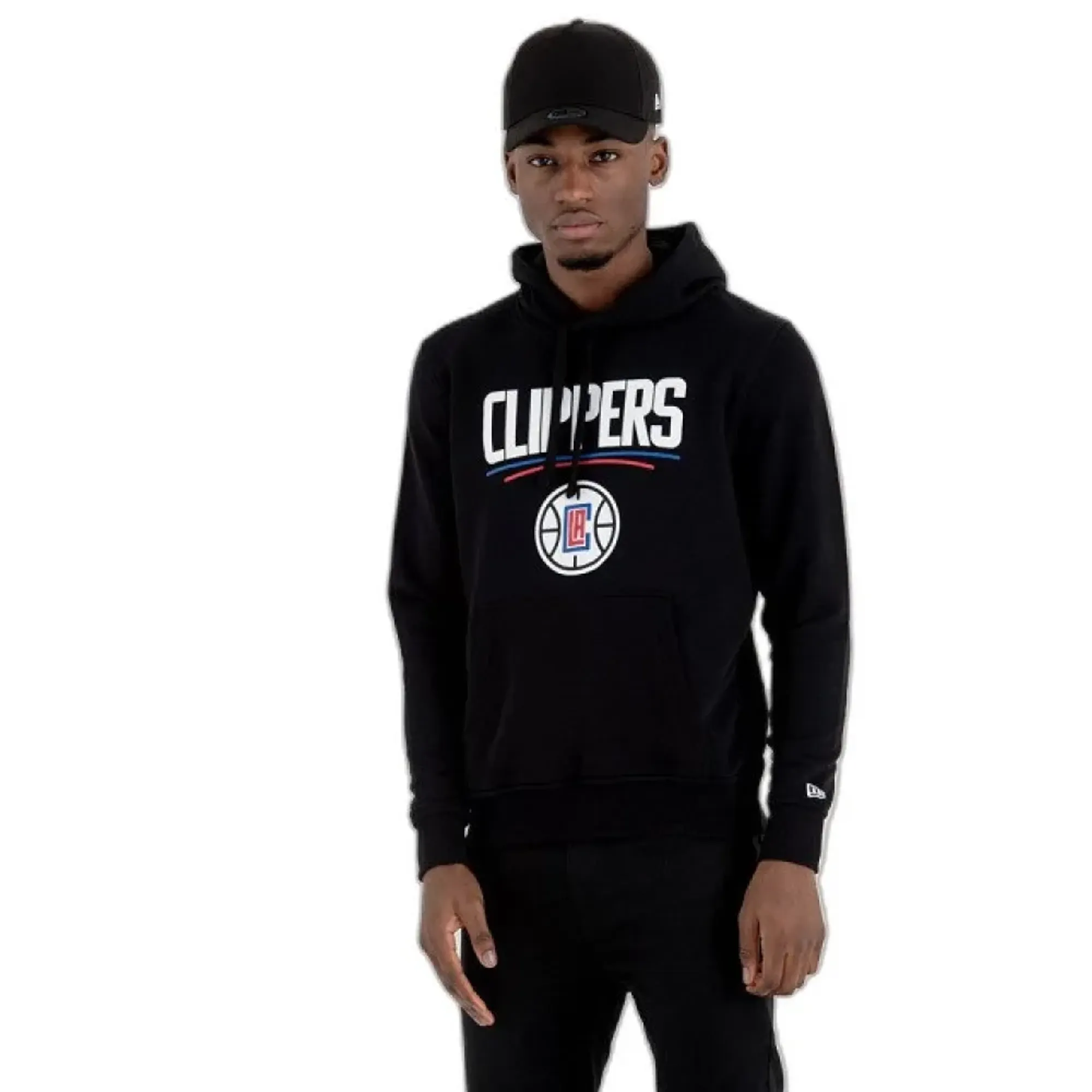 LA Clippers NBA Black Pullover Hoodie New Era Cap adult unisex