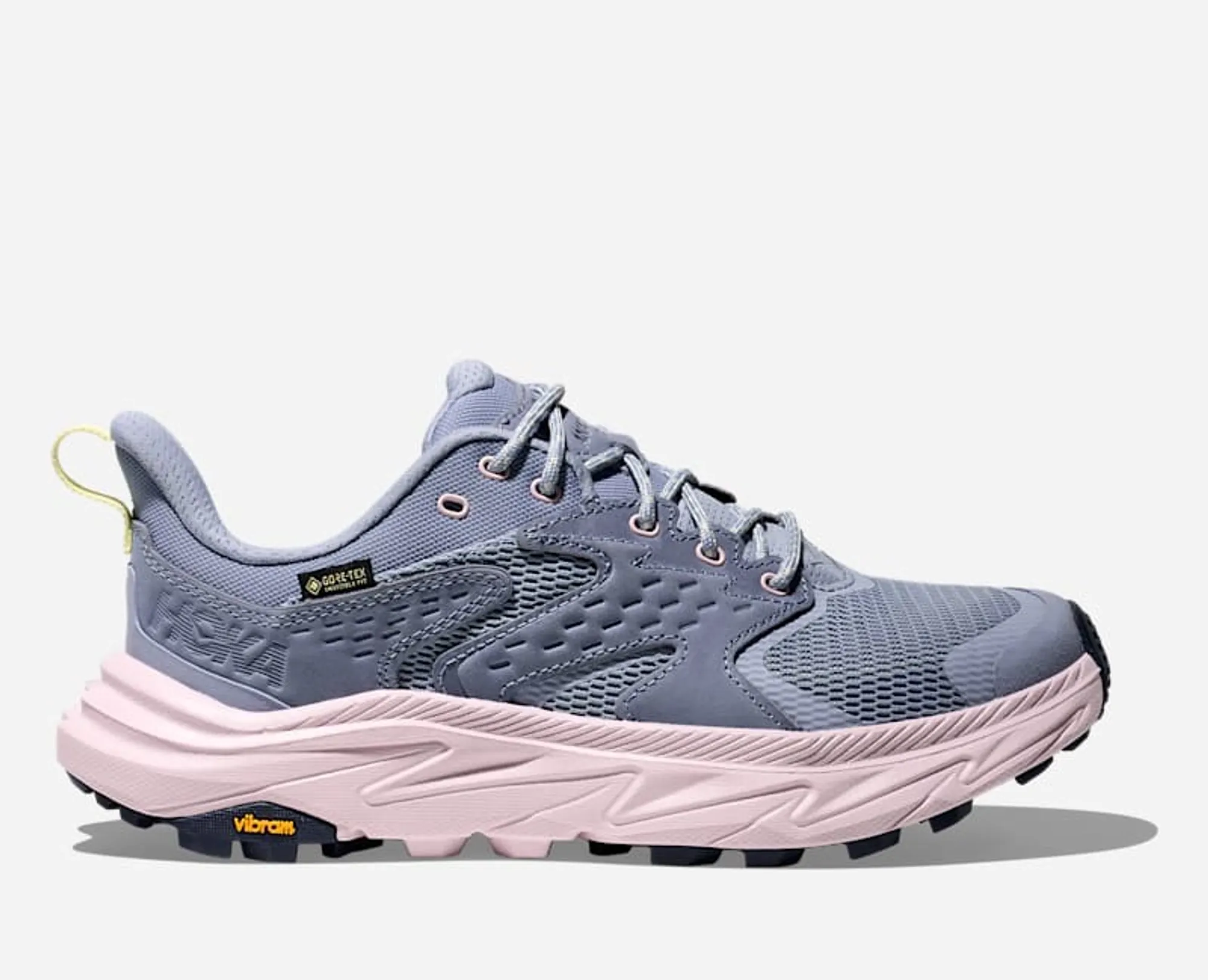 Hoka Women's Anacapa 2 Low Gore-Tex Hiking Shoes In Tranquil Blue/Lilac Cream