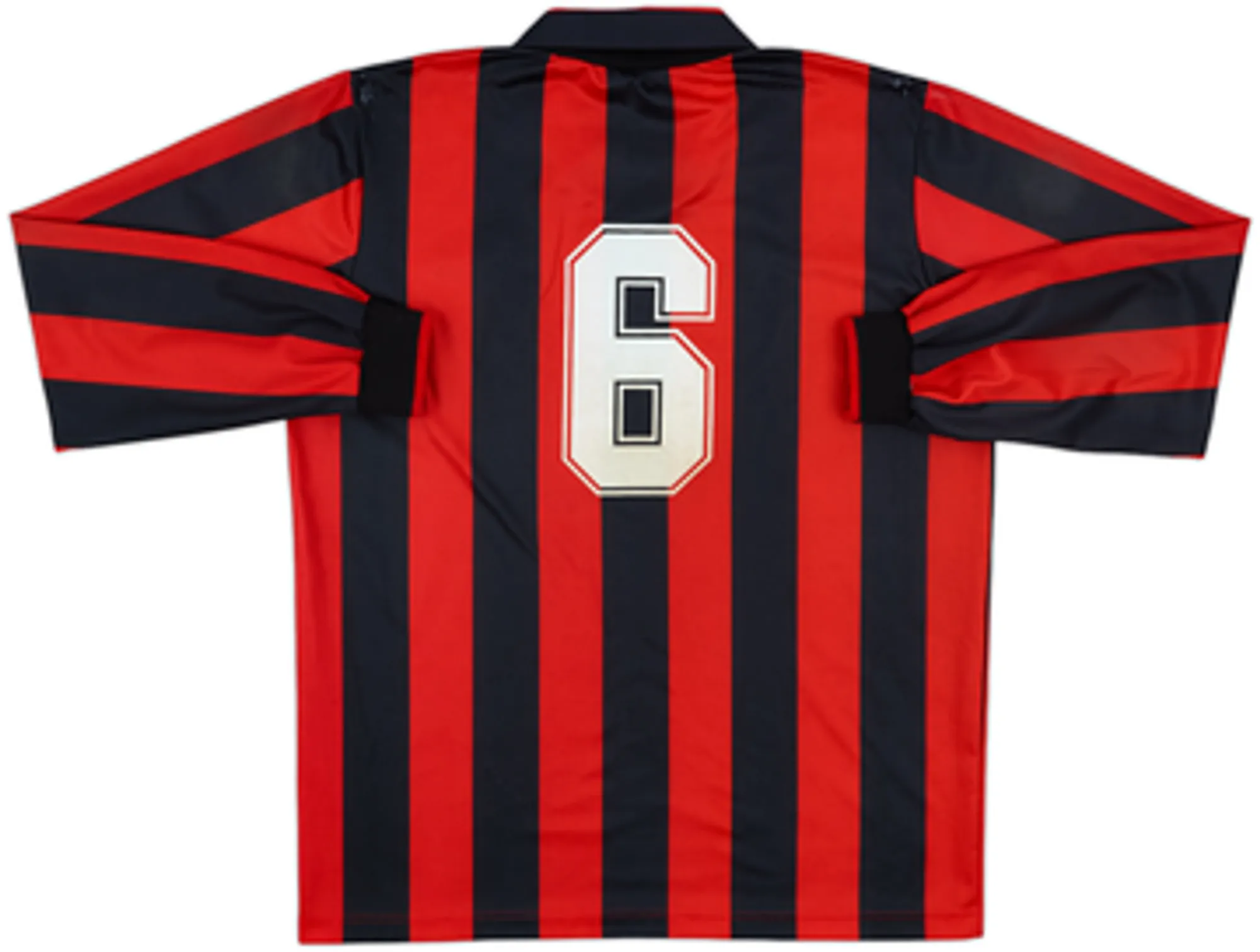 1990-91 AC Milan Home L/S Shirt #6 - 9/10 - (XL)