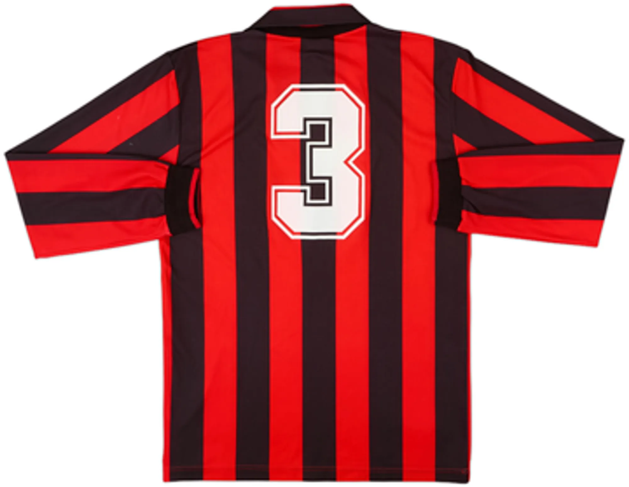 1992-93 AC Milan Home L/S Shirt #3 - 7/10 - (M)