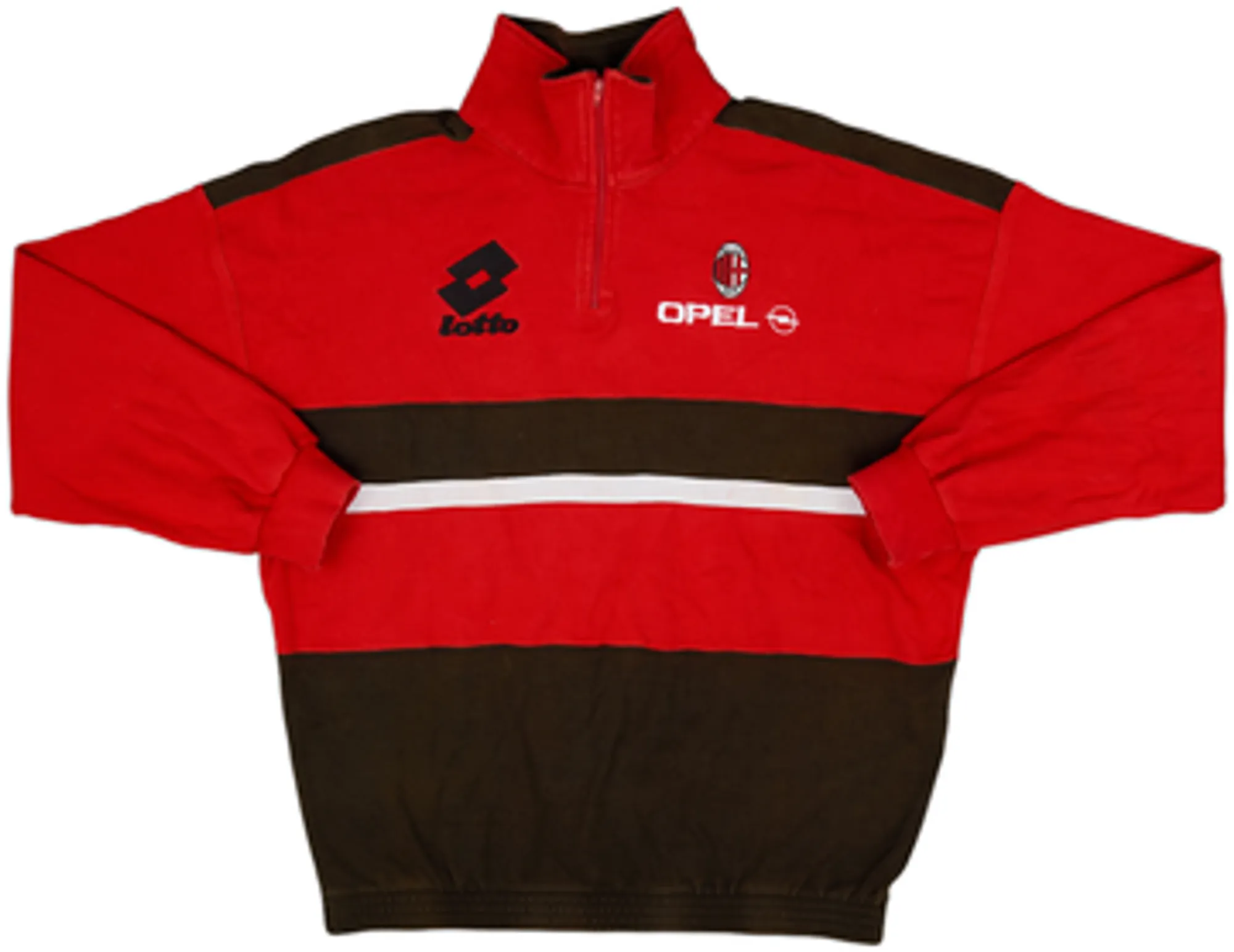 1994-95 AC Milan Lotto 1/4 Zip Tracksuit - 7/10 - (M)
