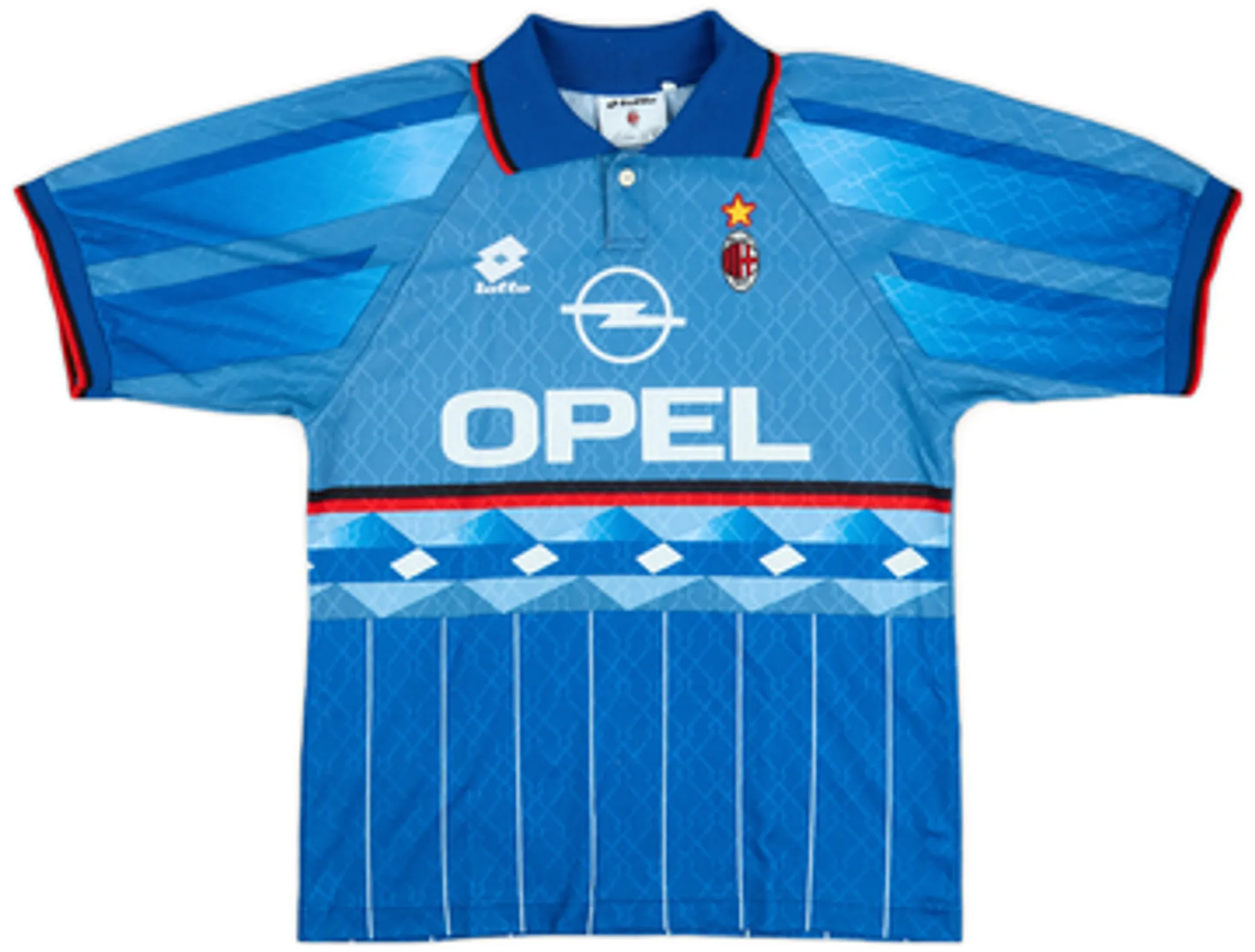 1995-96 AC Milan Fourth Shirt Weah #9 - 7/10 - (L)