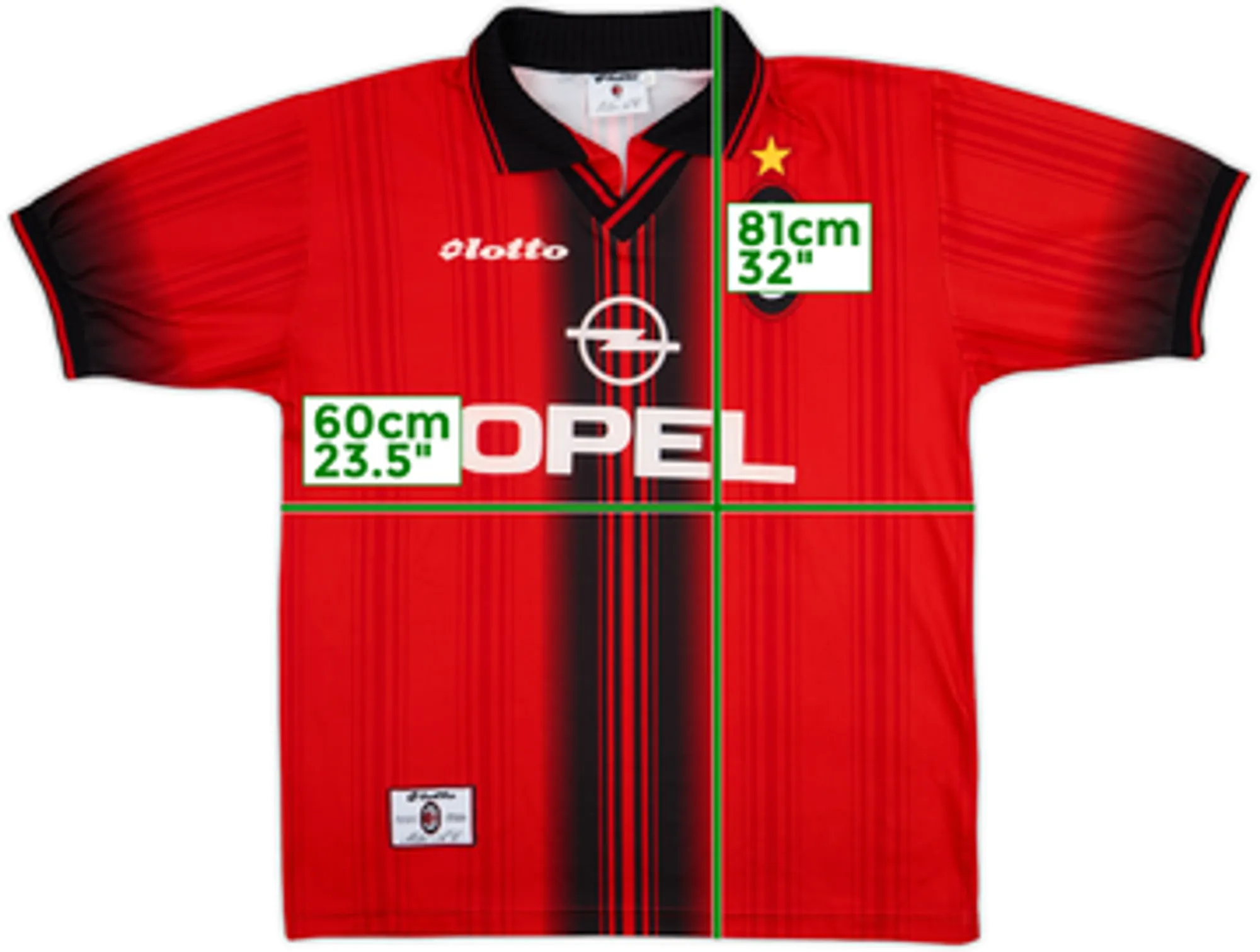 1997-98 AC Milan Fourth Shirt - 8/10 - (XL)