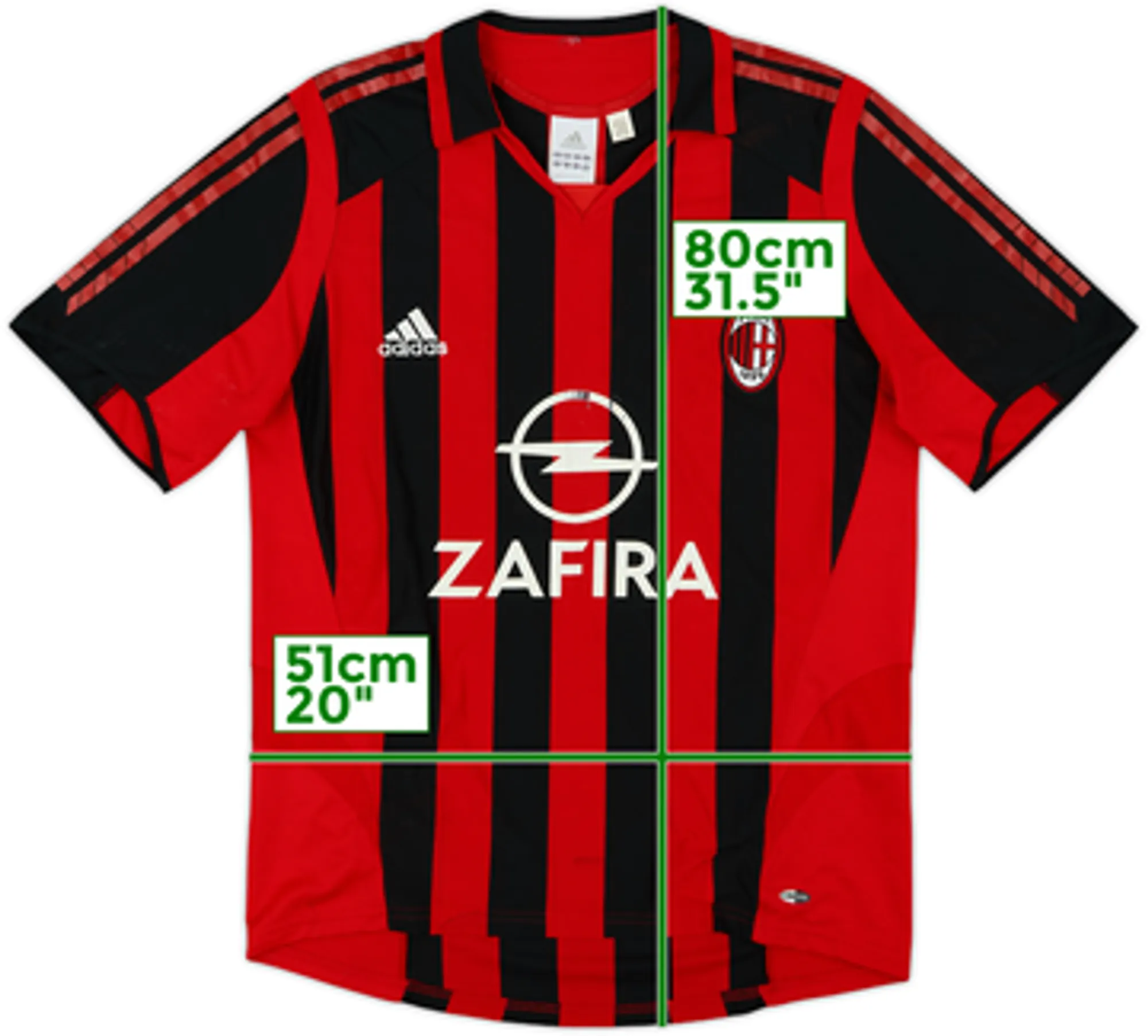 2005-06 AC Milan Home Shirt - 6/10 - (M)
