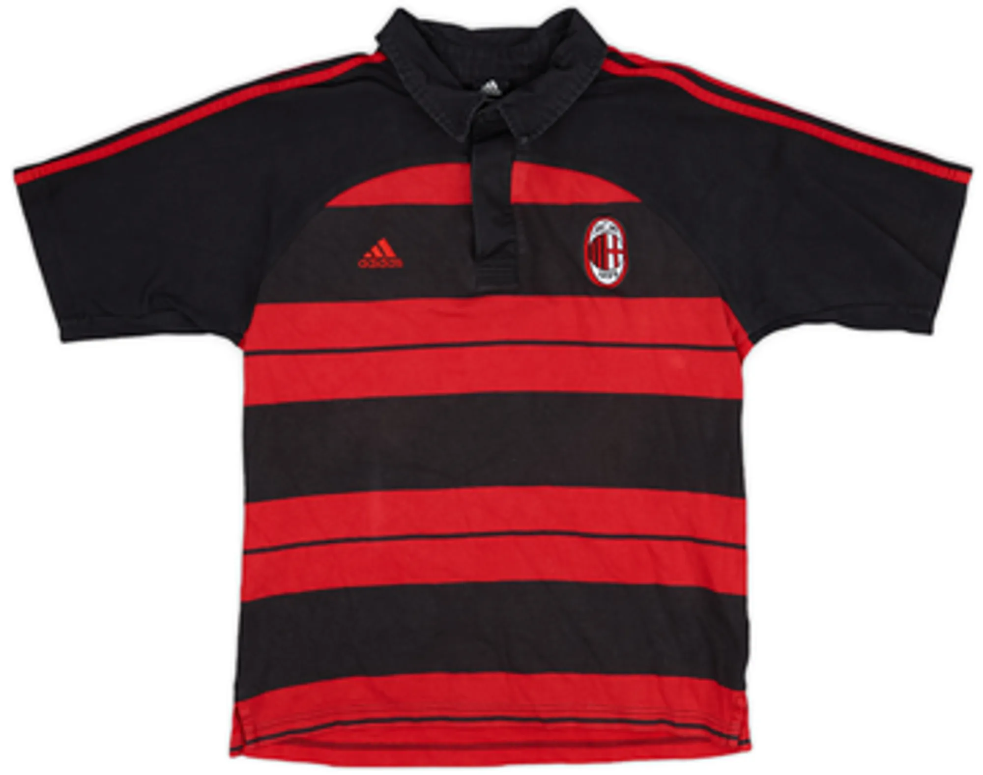 2008-09 AC Milan adidas Polo Shirt - 8/10 - (L)