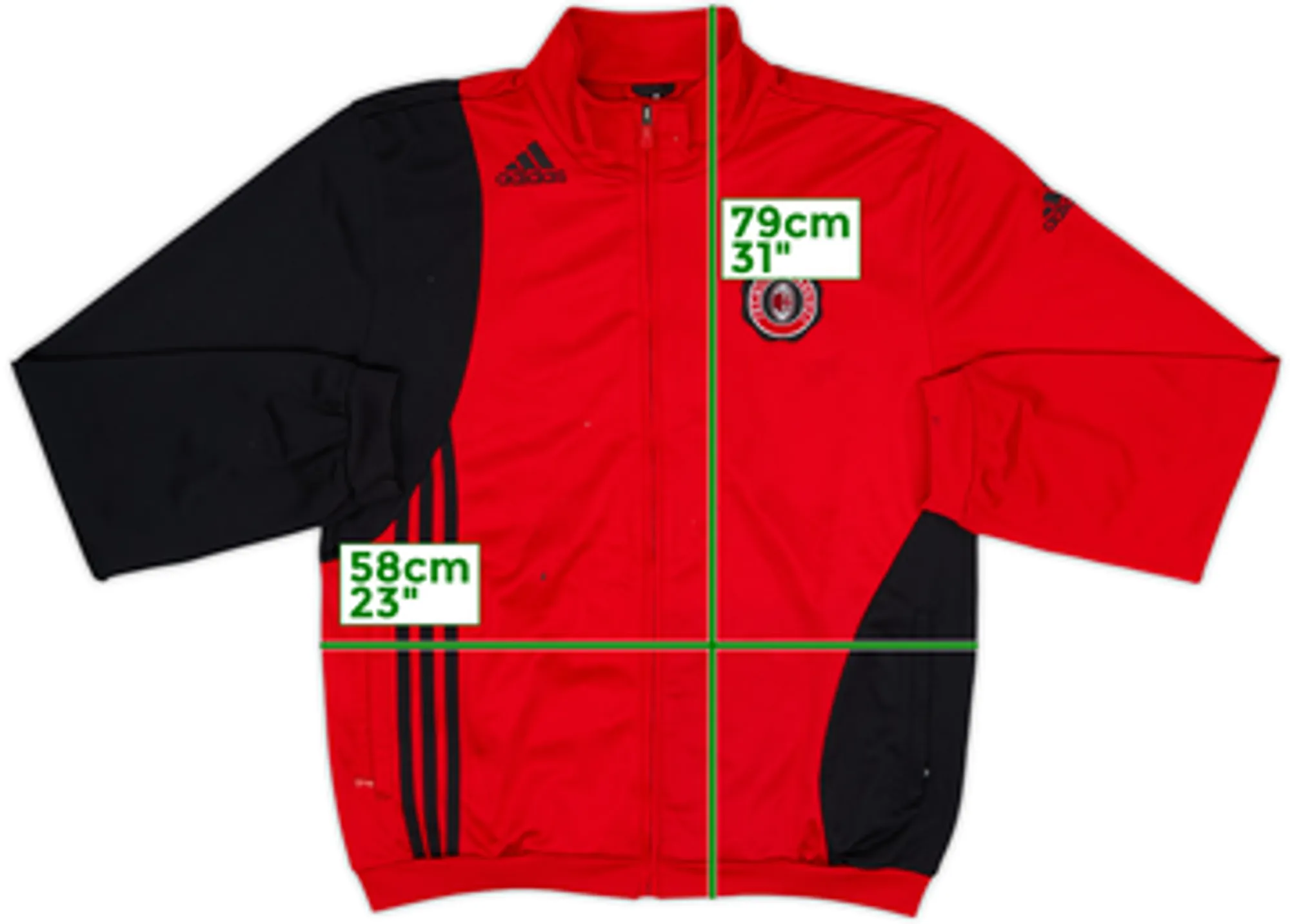2009-10 AC Milan Academy adidas Track Jacket - 7/10 - (L)