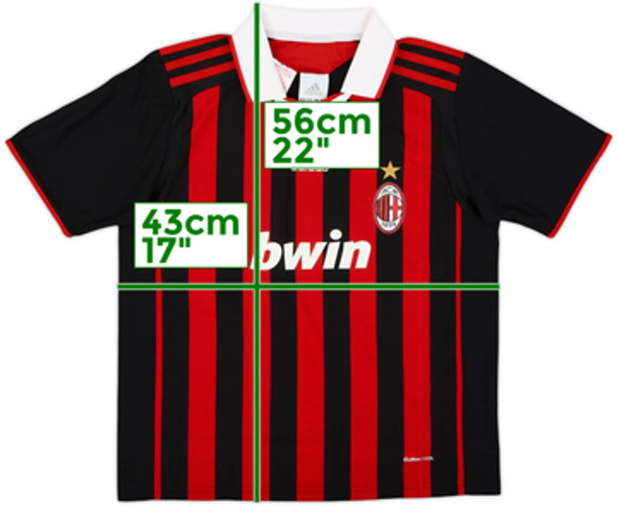 2009-10 AC Milan Home Shirt - 7/10 - (S.Boys)